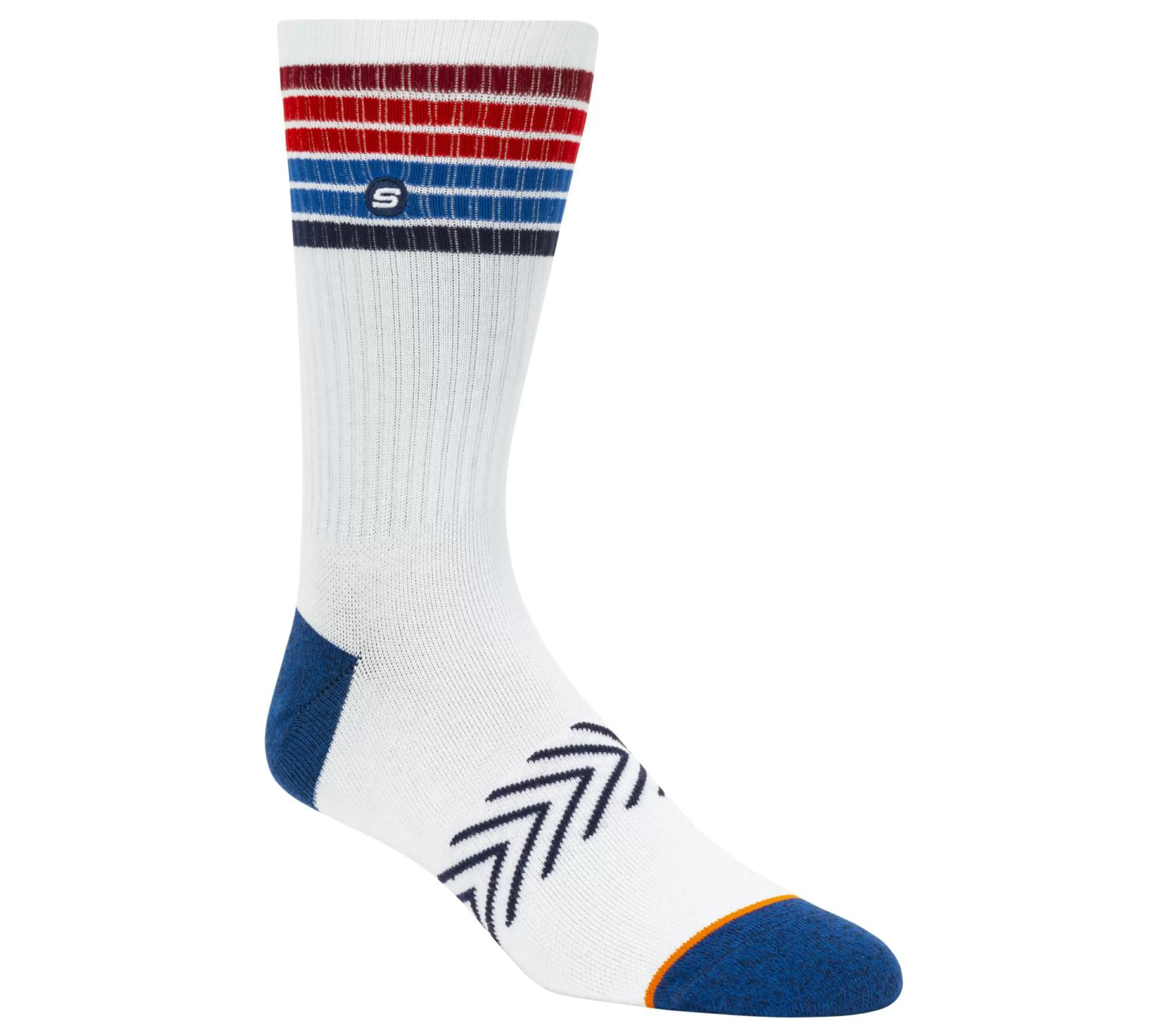 Meias | Acessórios | SKECHERS 1 Pack Americana Stripe Crew Socks BRANCO