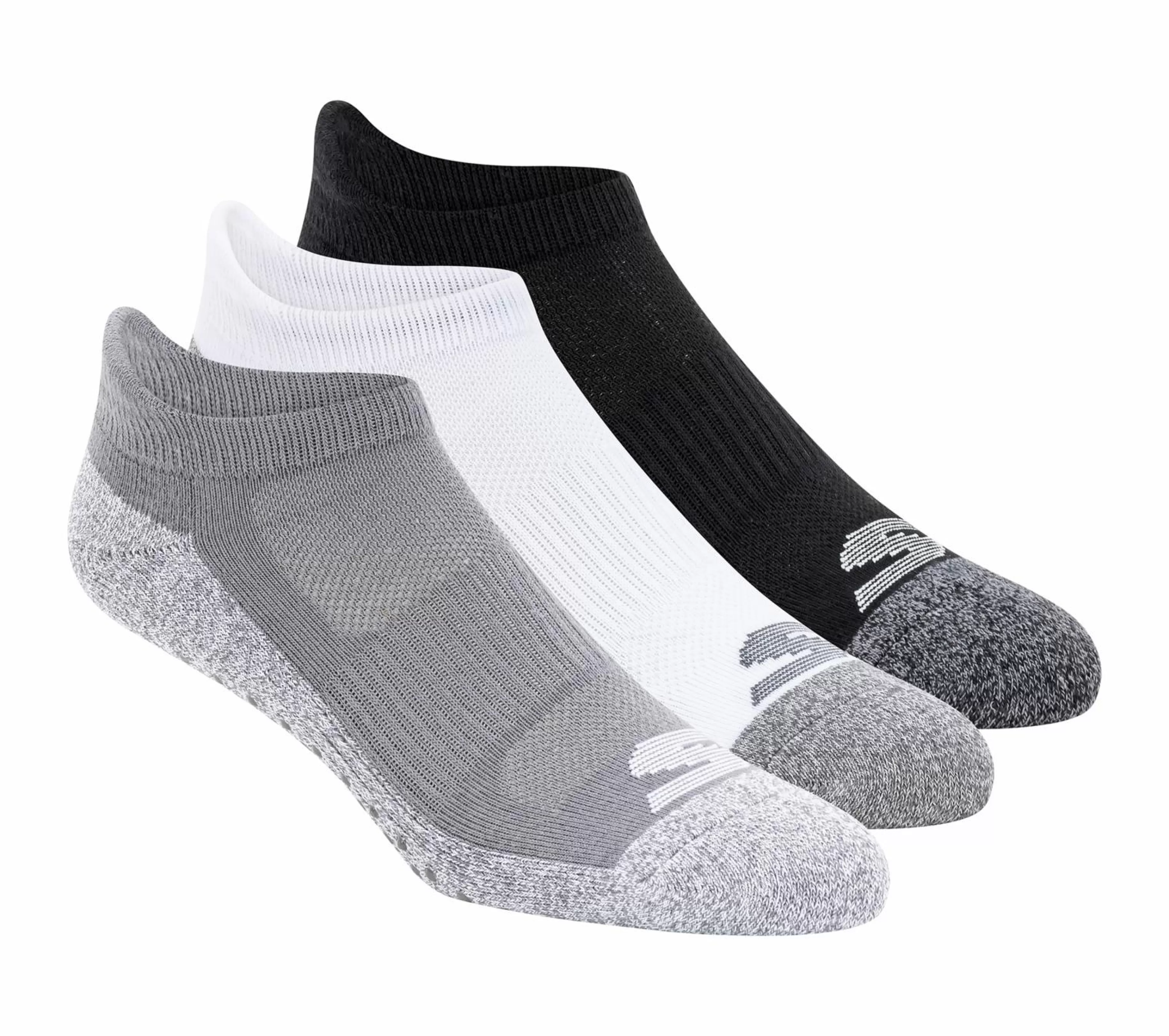 Acessórios | SKECHERS 3 Pack Low Cut Grip Socks CINZENTO