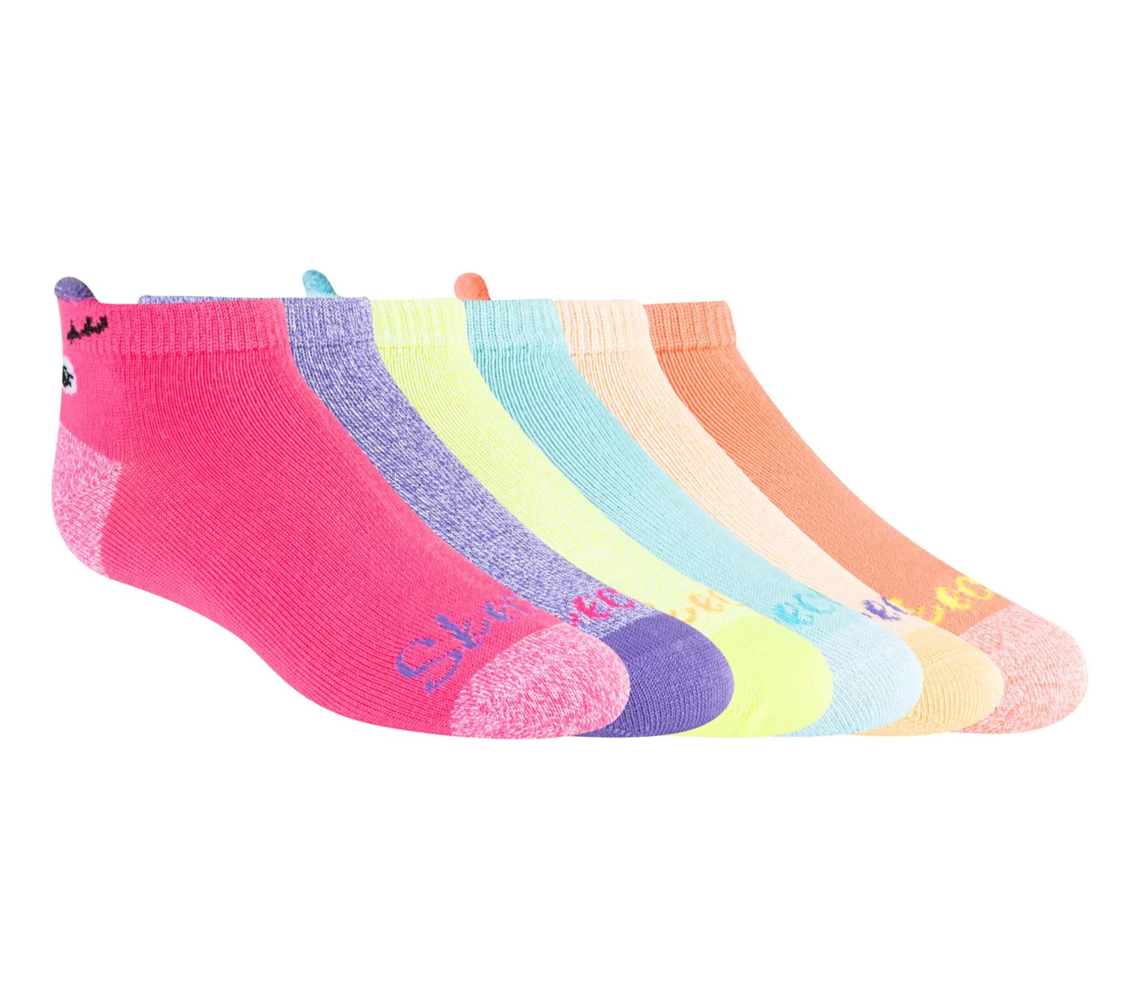 Meias | Meias | SKECHERS 3D Ears Critter Socks - 6 Pack MULTICOR