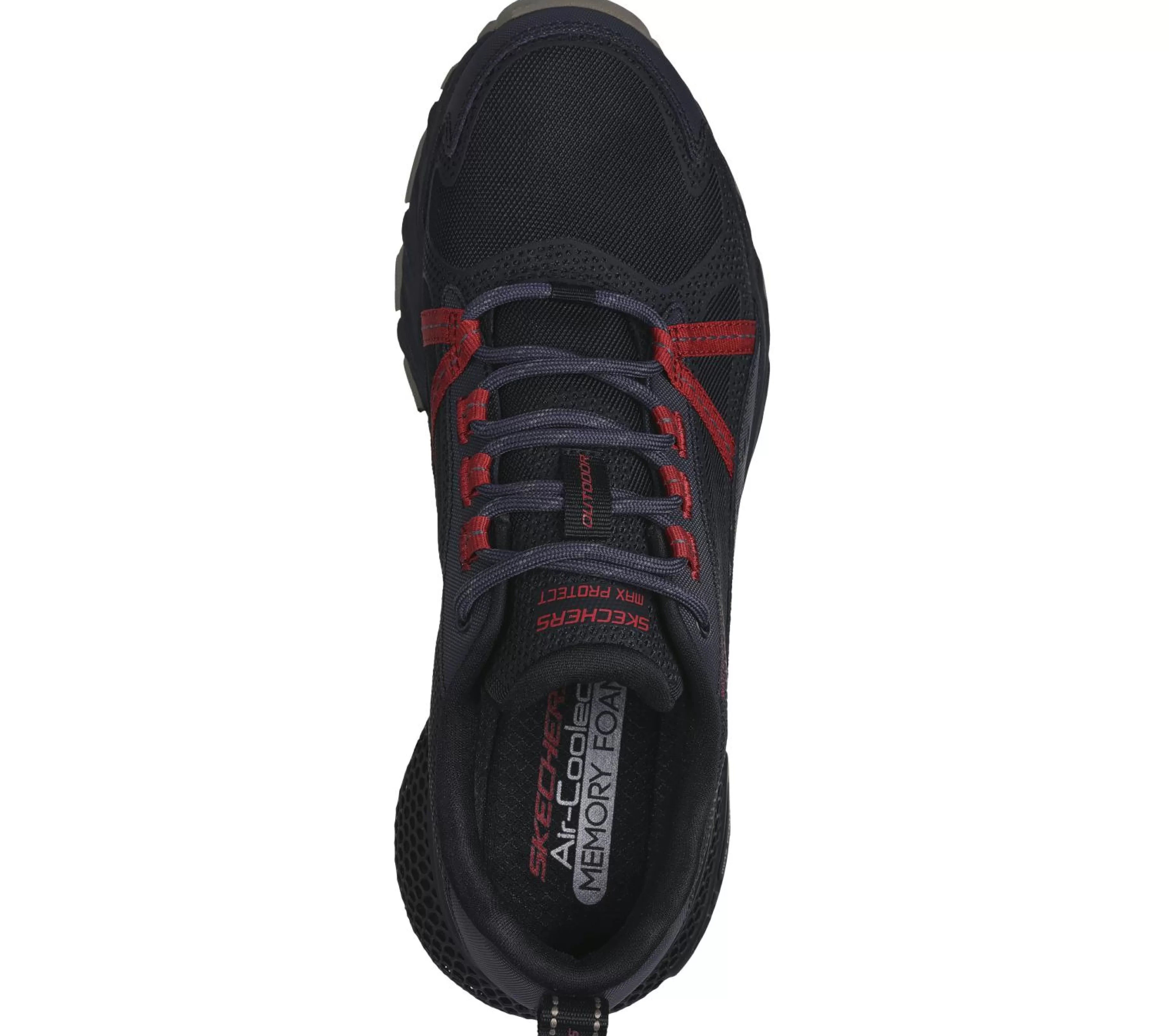 Sapatos Com Atacadores | Sapatilhas | SKECHERS 3D Max Protect PRETO / VERMELHO