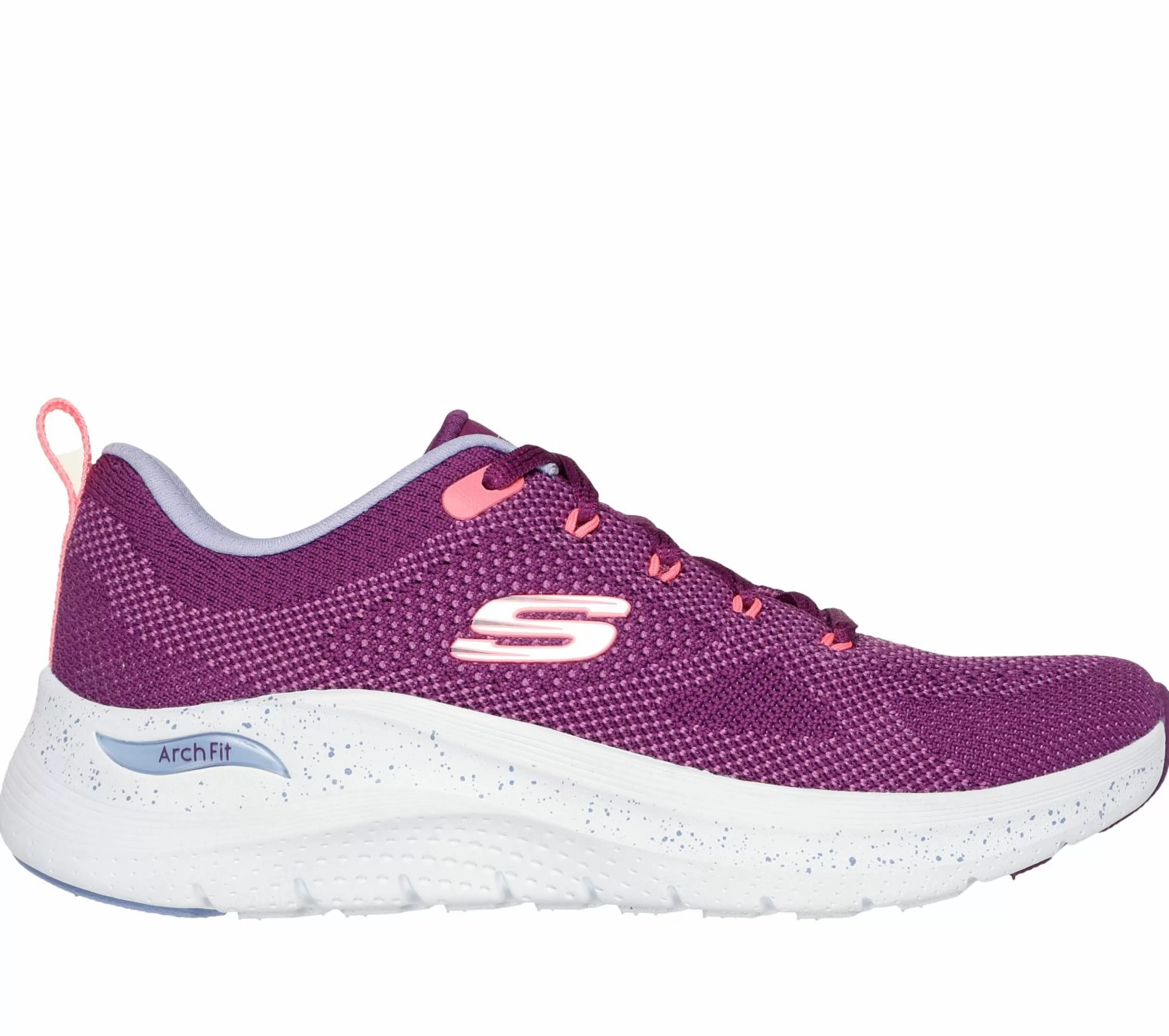 Com Atacadores | Sapatilhas | SKECHERS Arch Fit 2.0 - Fast Paced ROXO / MULTICOR