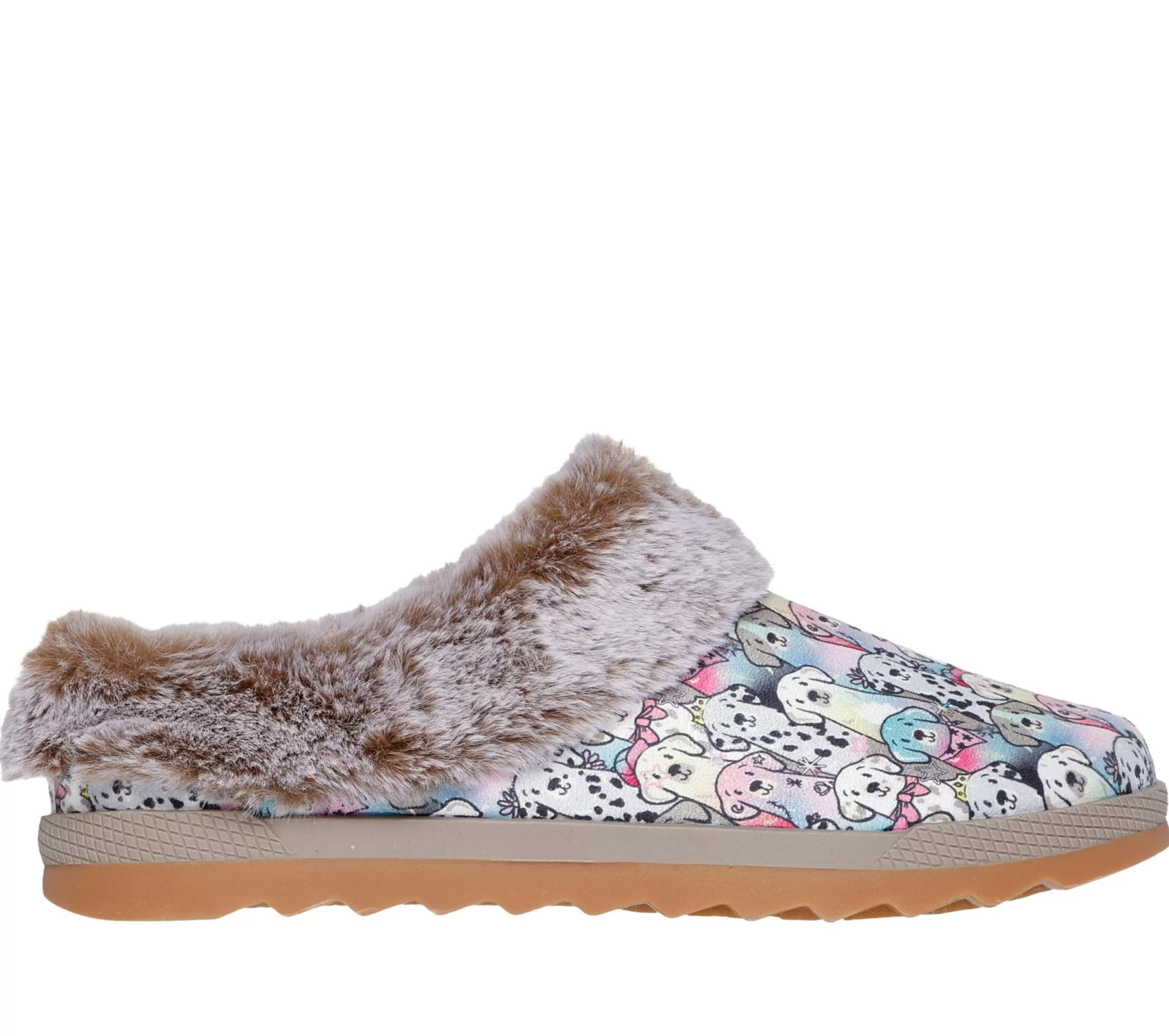 Calçado Sem Atacadores | Slippers | SKECHERS BOBS Cozy Chill - Cozy Spot TAUPE / MULTICOR