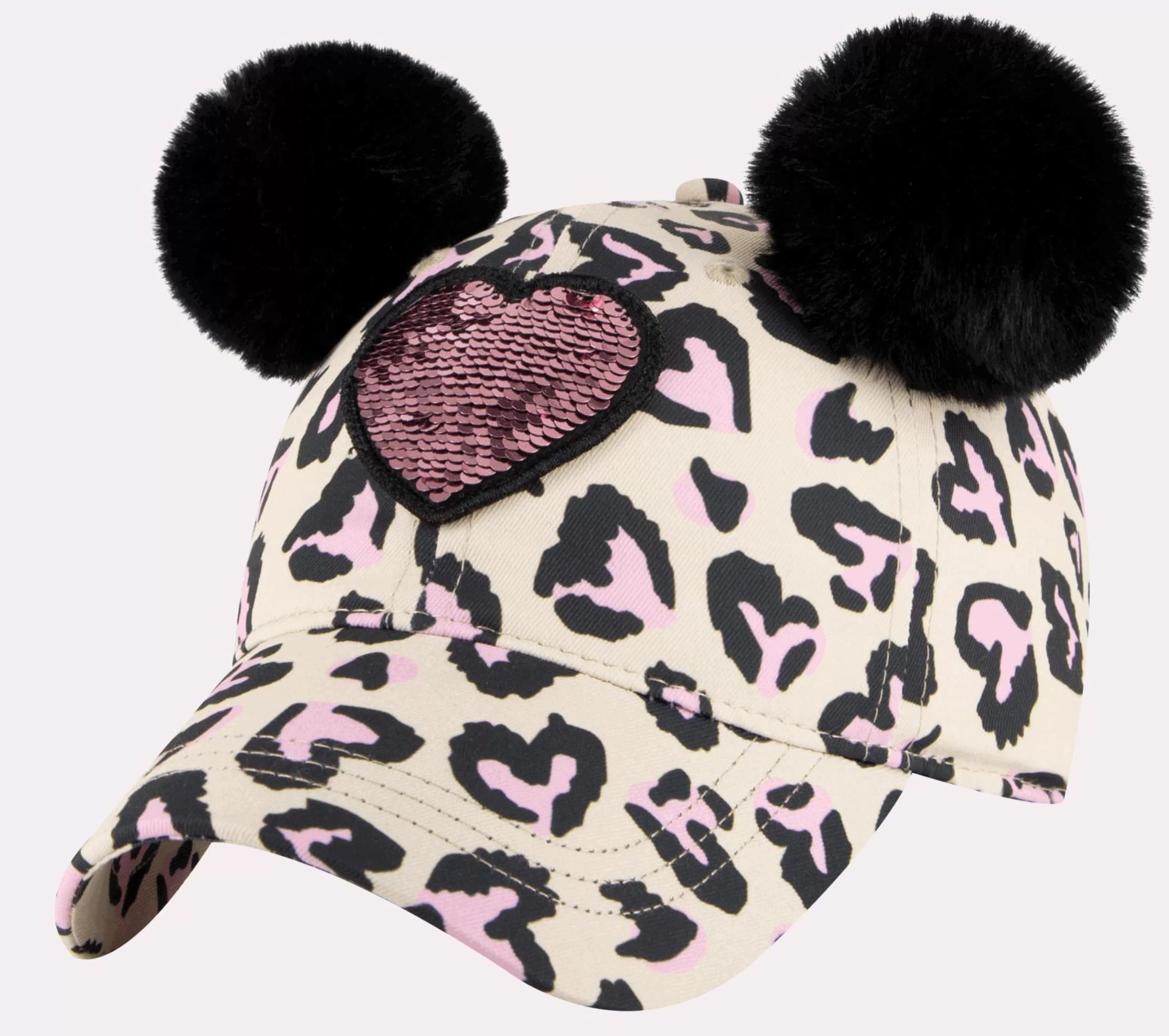 Acessórios Para A Cabeça | Acessórios Para A Cabeça | SKECHERS Cheetah Love Hat CINZENTO CLARO / PRETO / ROSA