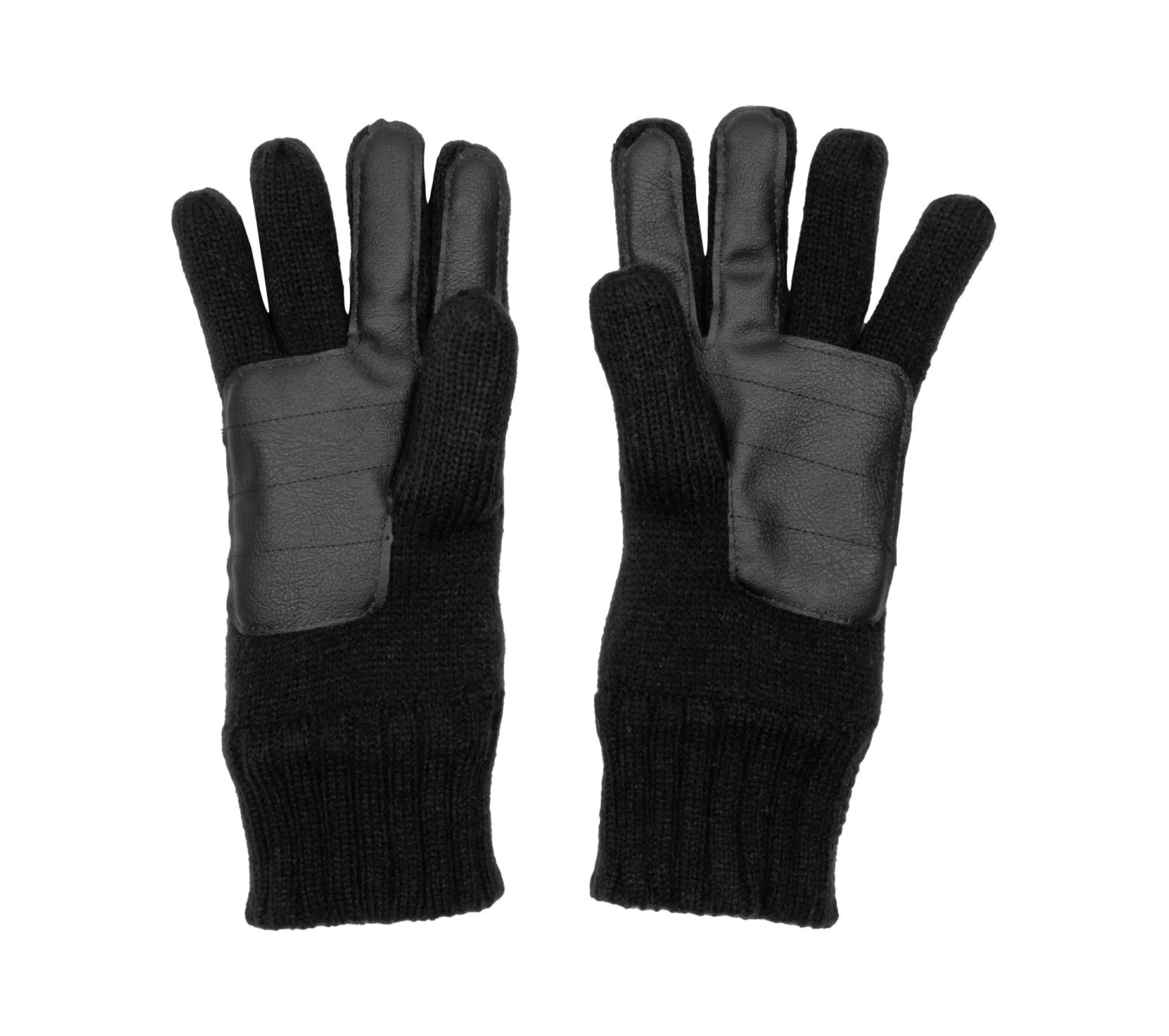 Equipamento Para O Frio | Acessórios | SKECHERS Contrast Knit Gloves - 1 Pair PRETO