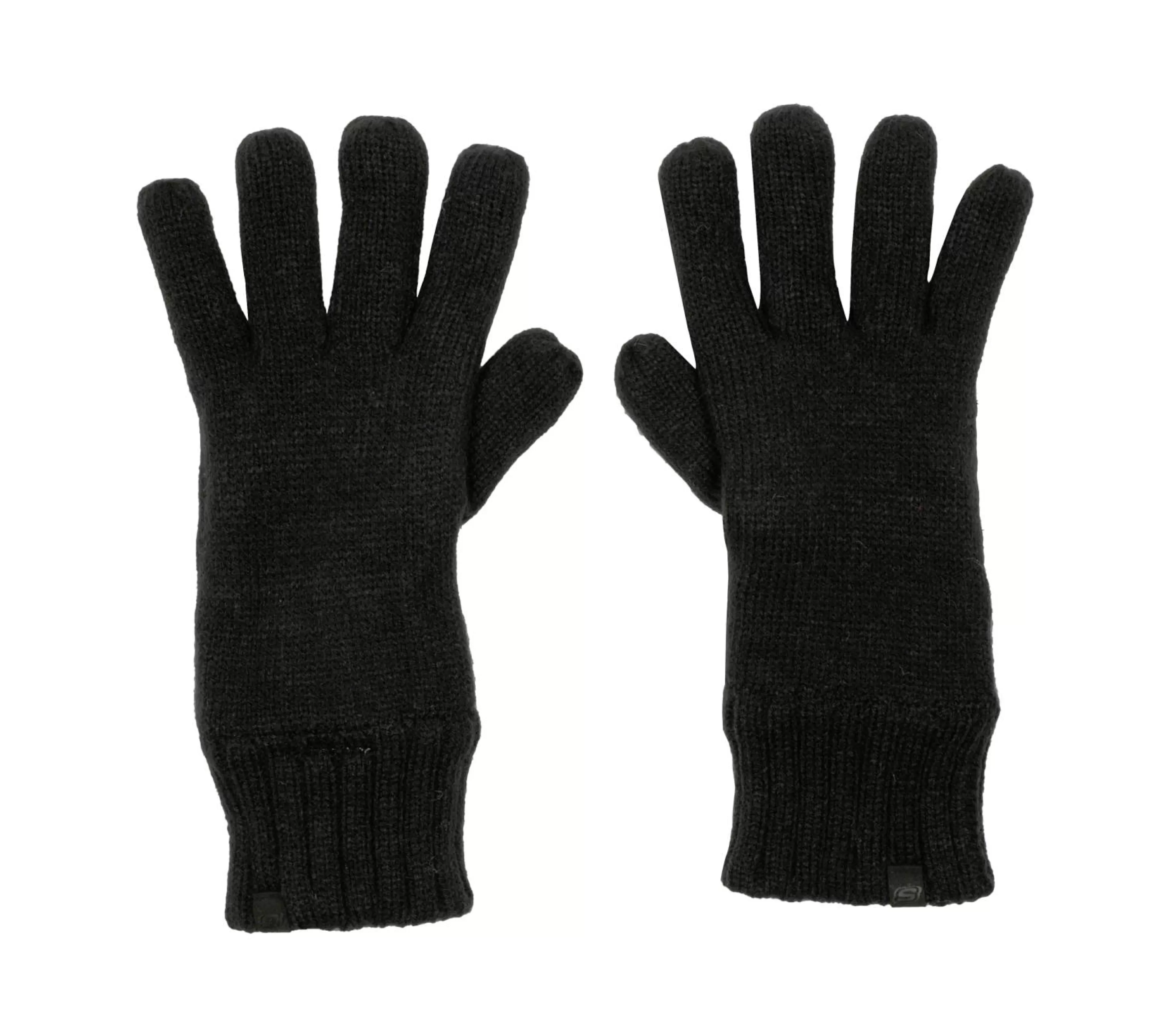 Equipamento Para O Frio | Acessórios | SKECHERS Contrast Knit Gloves - 1 Pair PRETO