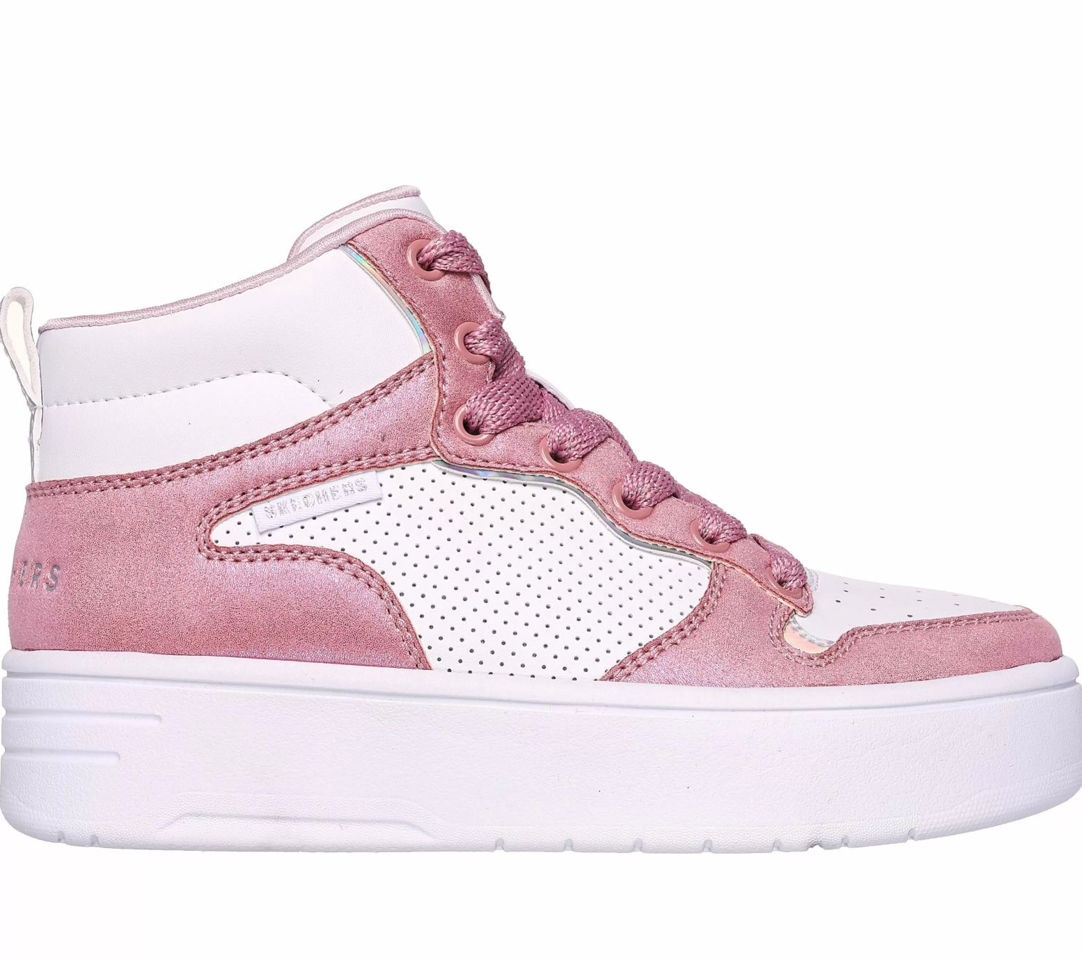 Sapatilhas | SKECHERS Court High - Shine Kicks BRANCO / ROSA