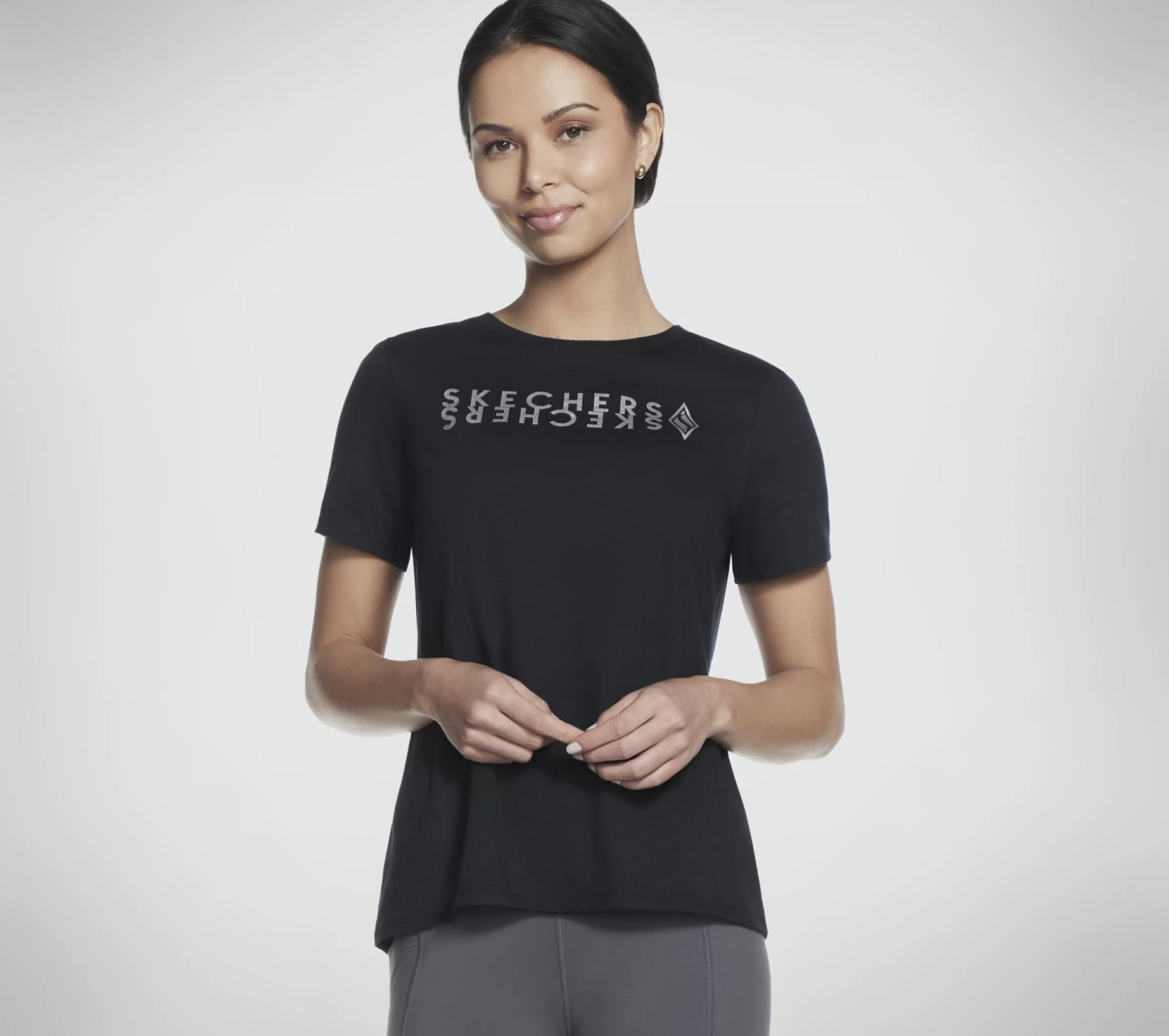 Partes De Cima | Partes De Cima | SKECHERS Diamond Legacy Tee PRETO