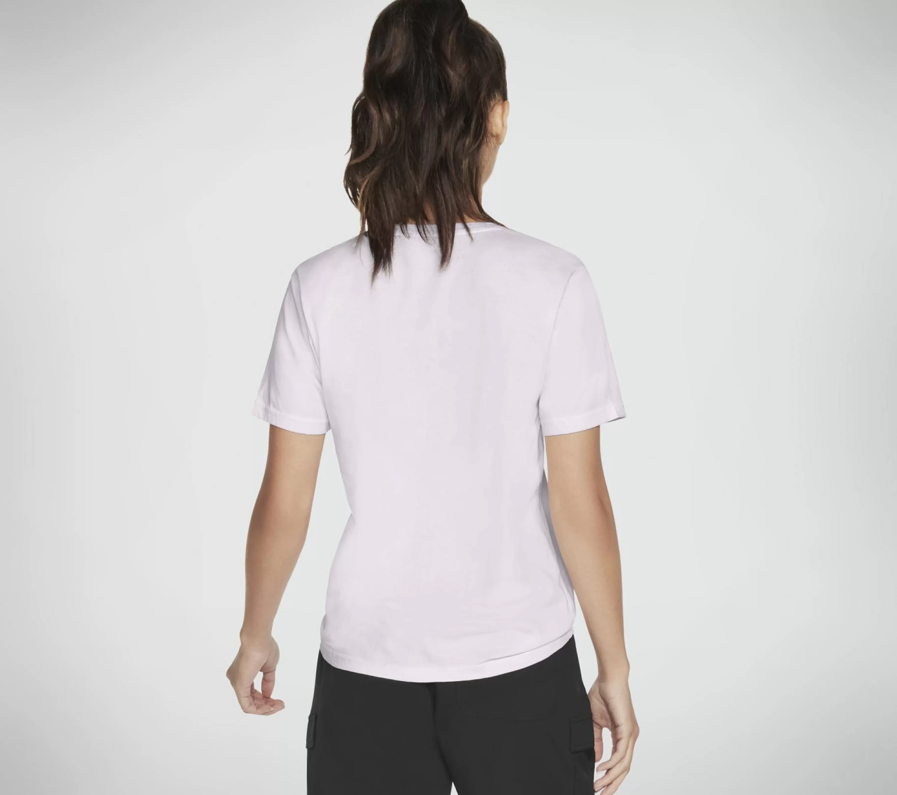 Partes De Cima | Partes De Cima | SKECHERS Diamond Wash Hatha V-Neck Pocket Tee ROXO / LAVANDA