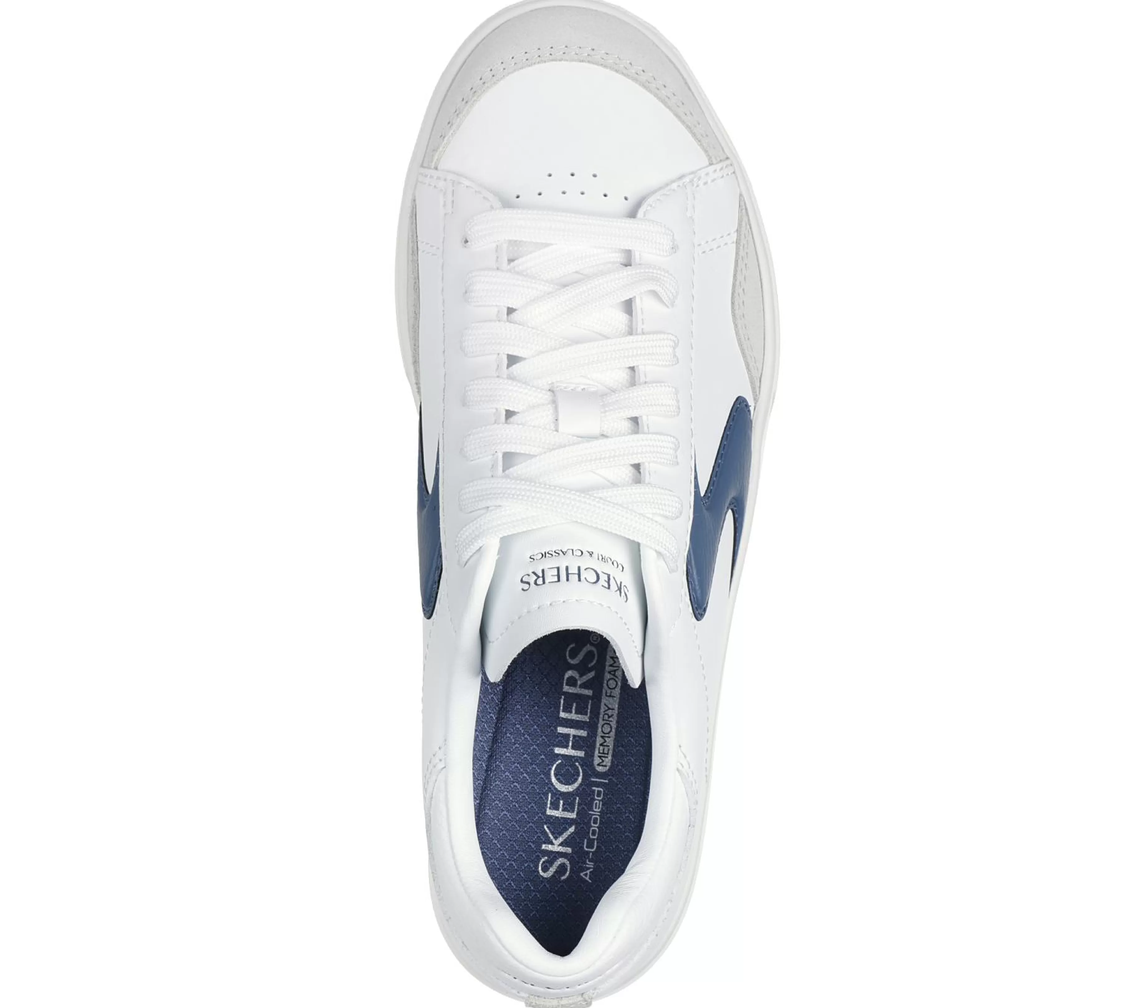 Com Atacadores | Sapatilhas Casuais | SKECHERS Eden LX - Slick Talk BRANCO / NAVY