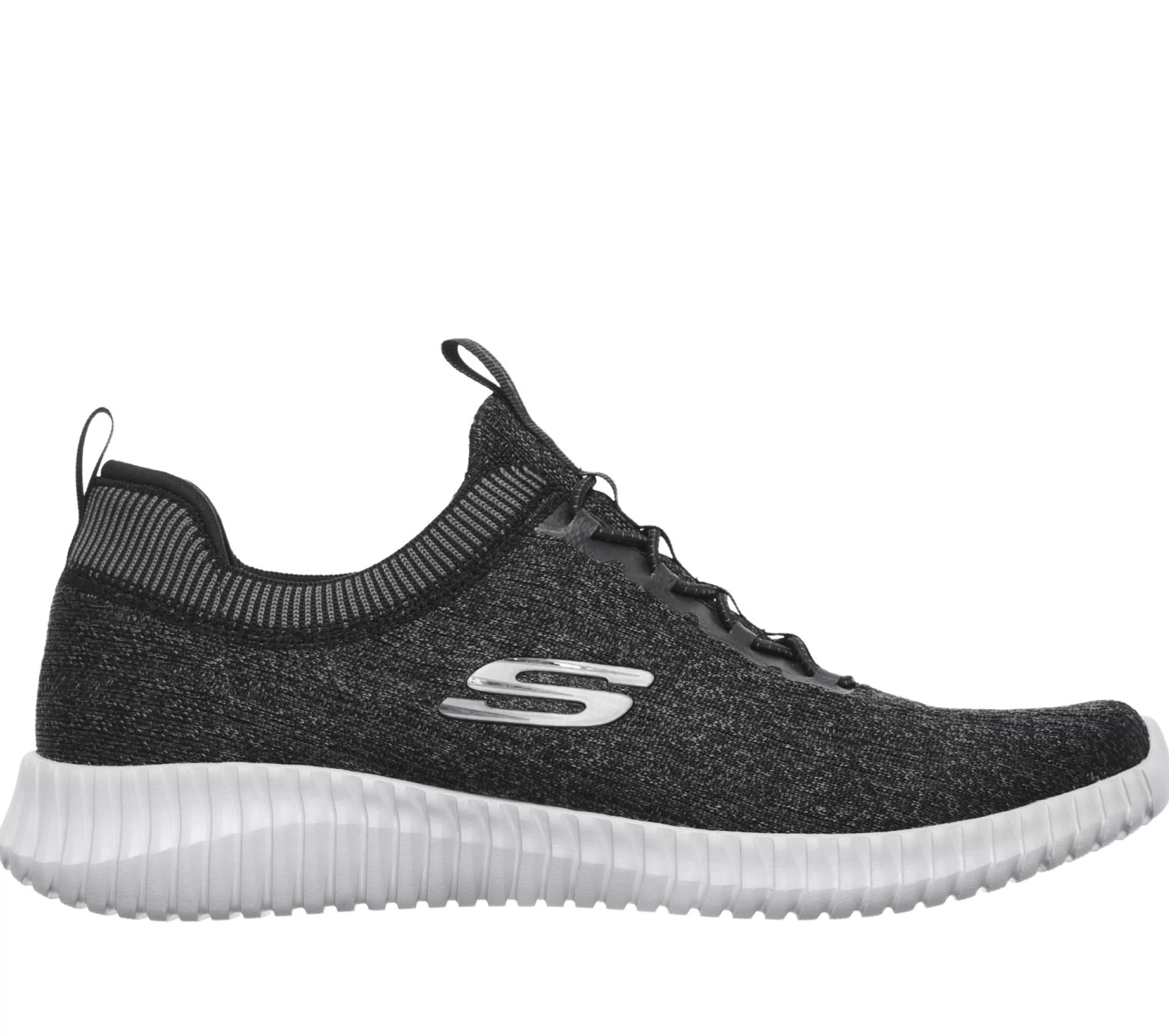 Calçado Sem Atacadores | Sapatilhas Casuais | SKECHERS Elite Flex - Hartnell PRETO / CINZENTO