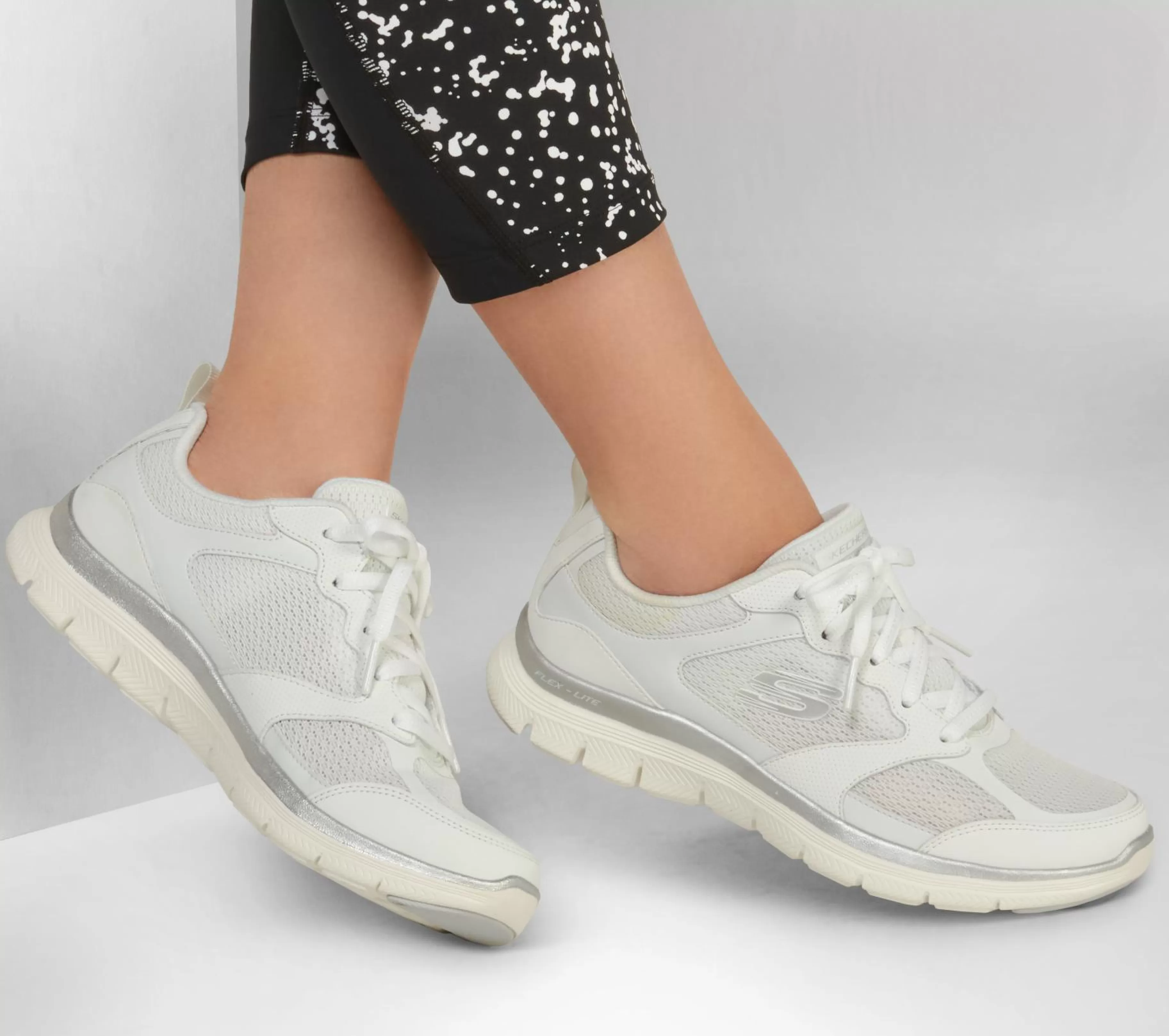 Com Atacadores | Sapatilhas | SKECHERS Flex Appeal 4.0 - Active Flow BRANCO