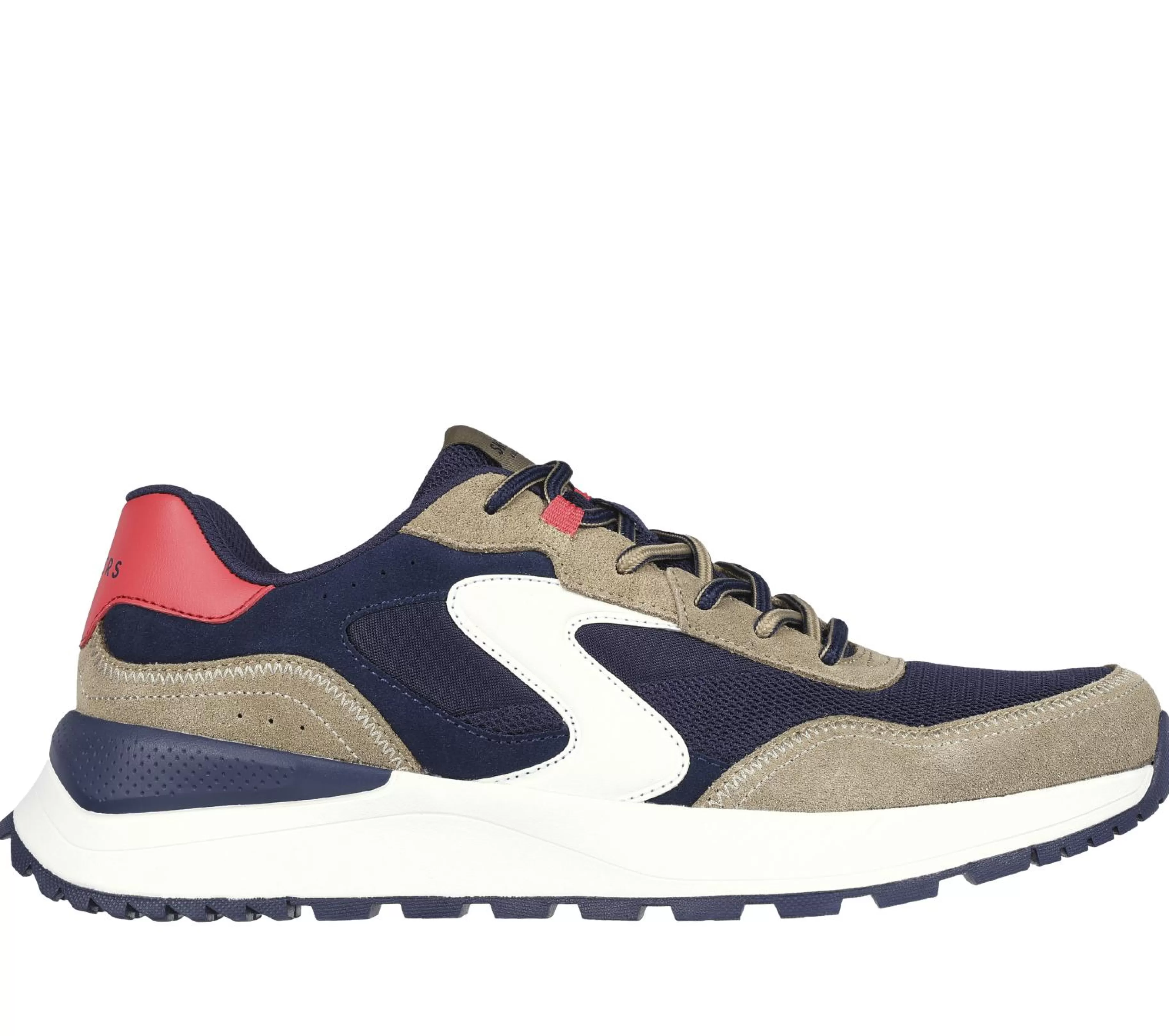 Sapatos Com Atacadores | Sapatilhas Casuais | SKECHERS Fury - Fury Lace Low NAVY / CAMEL