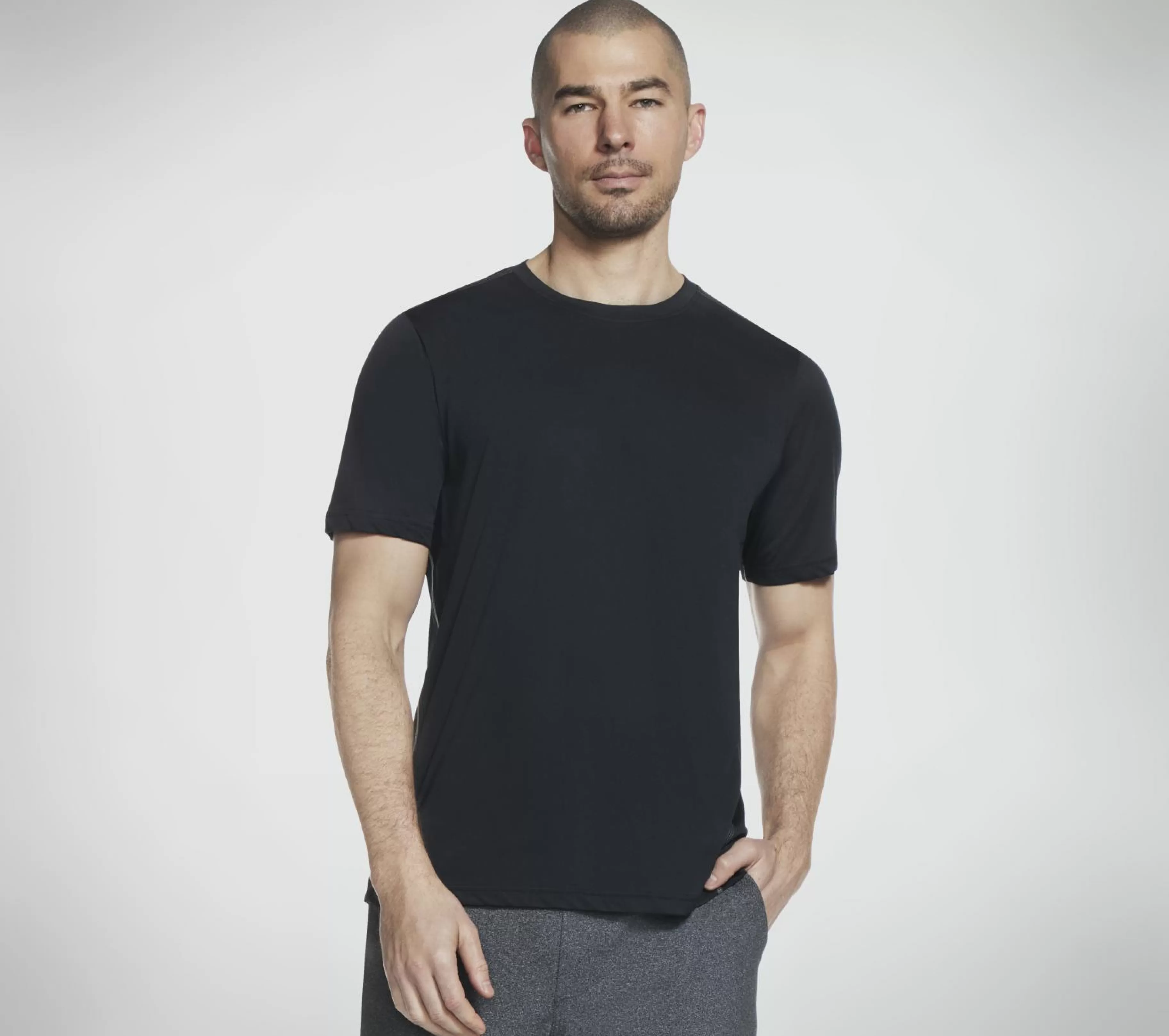 Partes De Cima | Partes De Cima | SKECHERS GO DRI Charge Tee PRETO