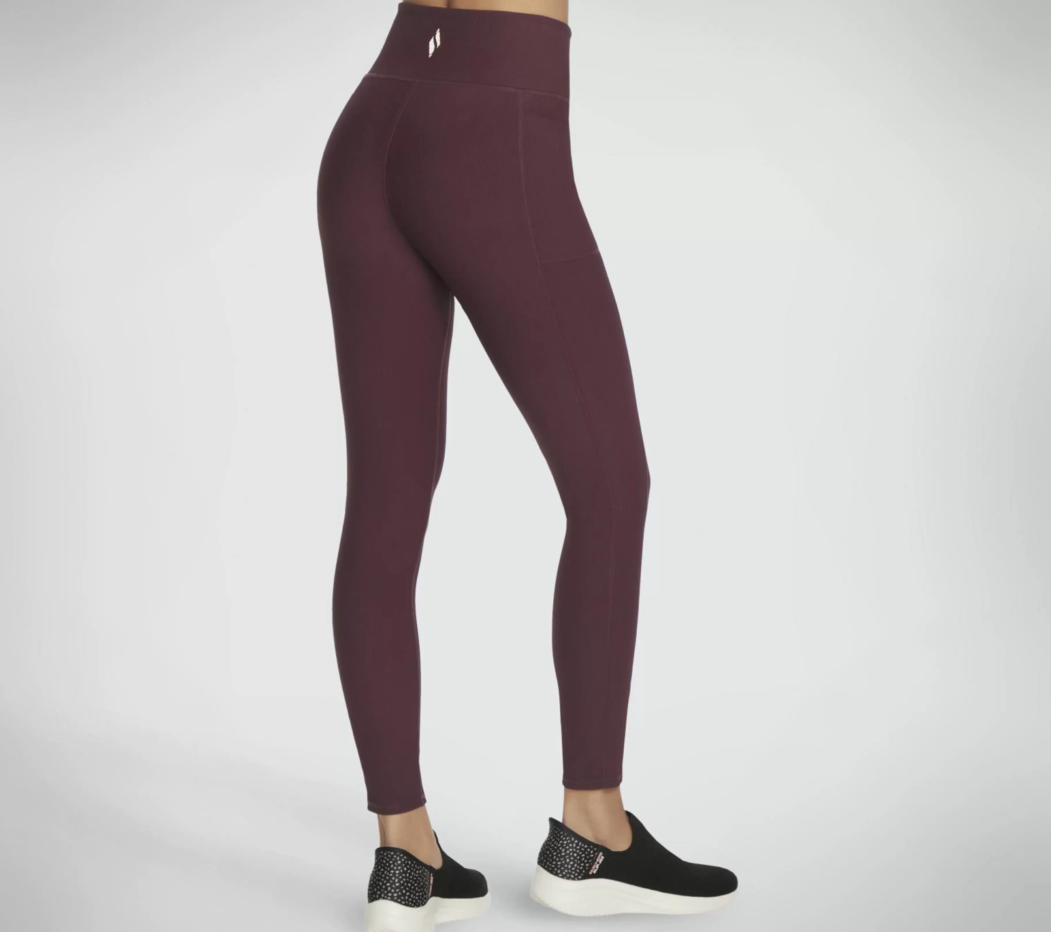 Calças | Partes De Baixo | SKECHERS GO FLEX RIB FL HW Legging BORDÔ / ROSA