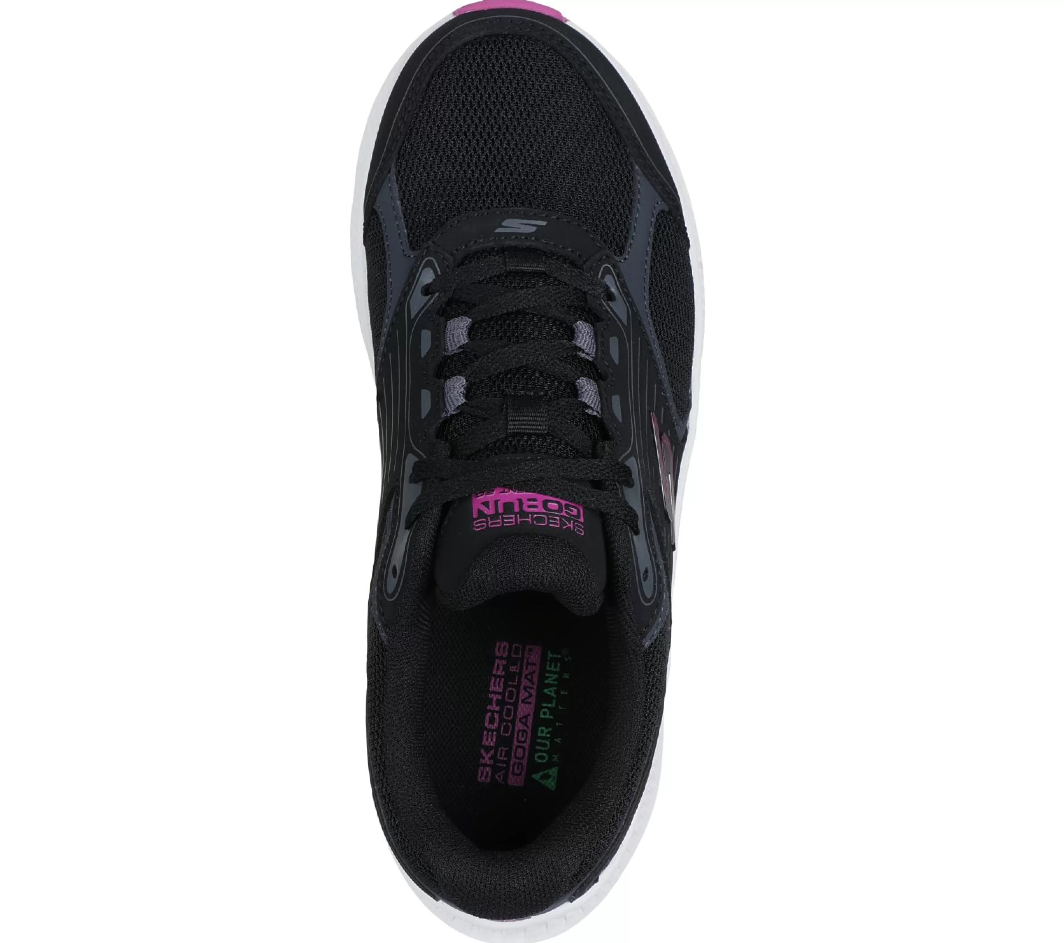 Com Atacadores | SKECHERS GO RUN Consistent 2.0 - Advantage PRETO / FUCSIA