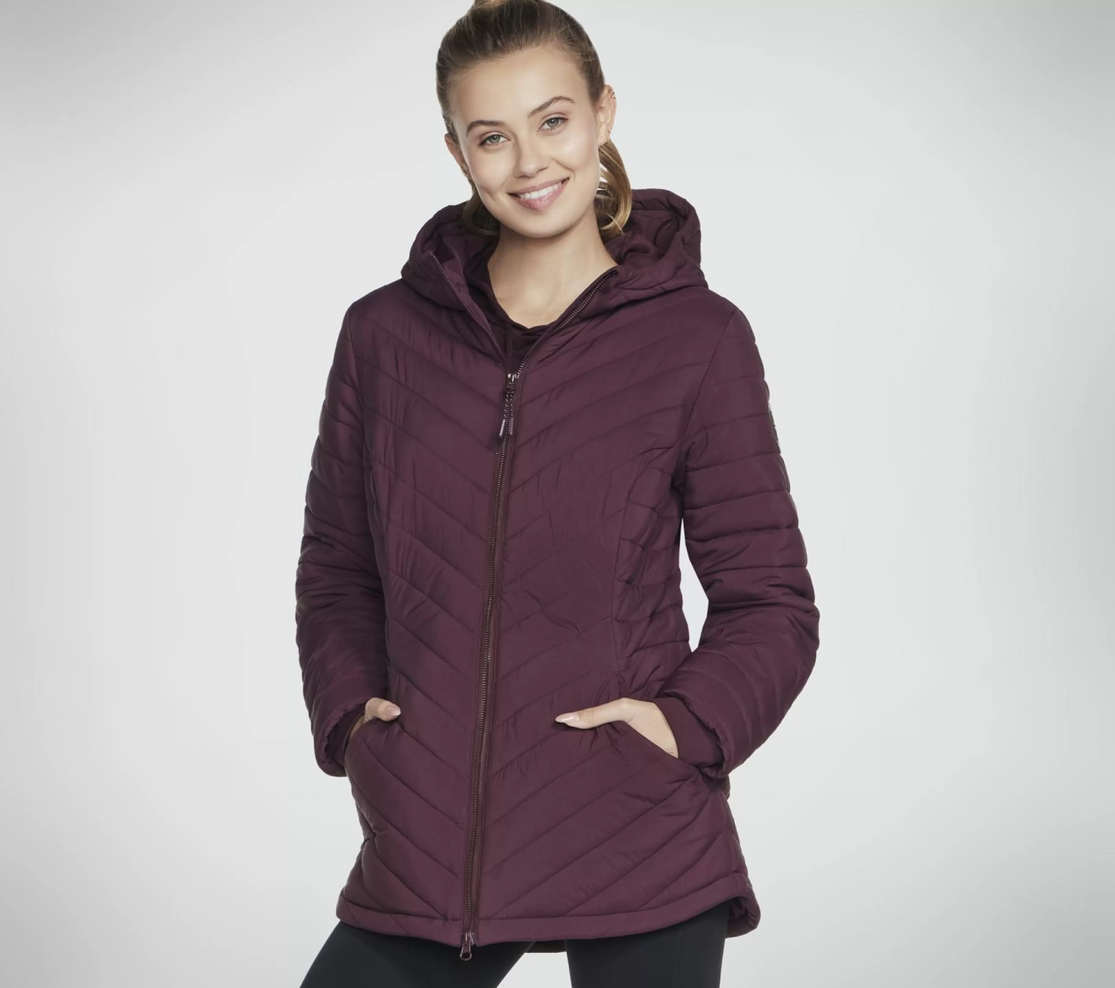 Partes De Cima | Partes De Cima | SKECHERS GO SHIELD Everyday Parka ROXO