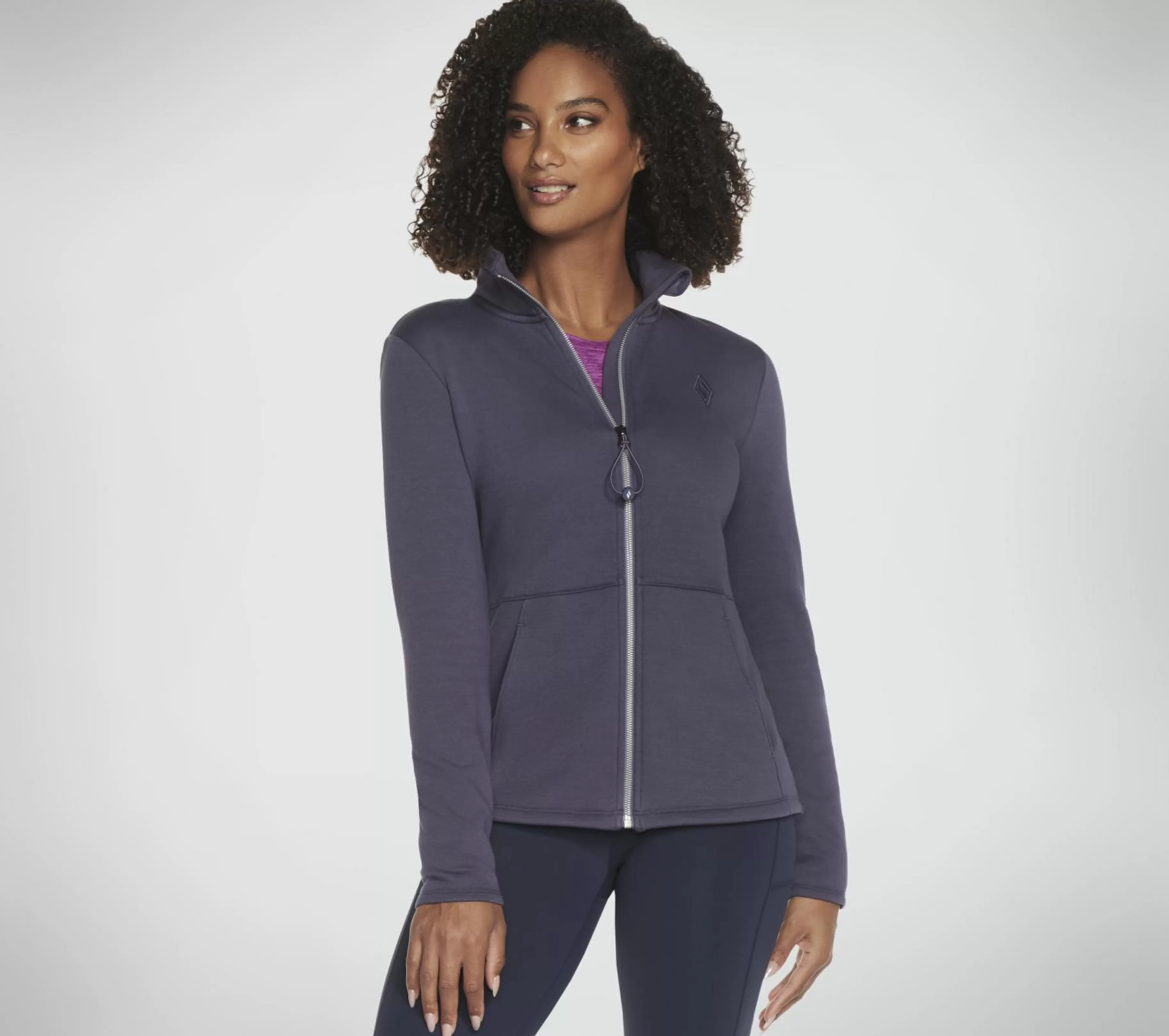 Partes De Cima | Partes De Cima | SKECHERS GO SNUGGLE Jacket ROXO / CARVÃO