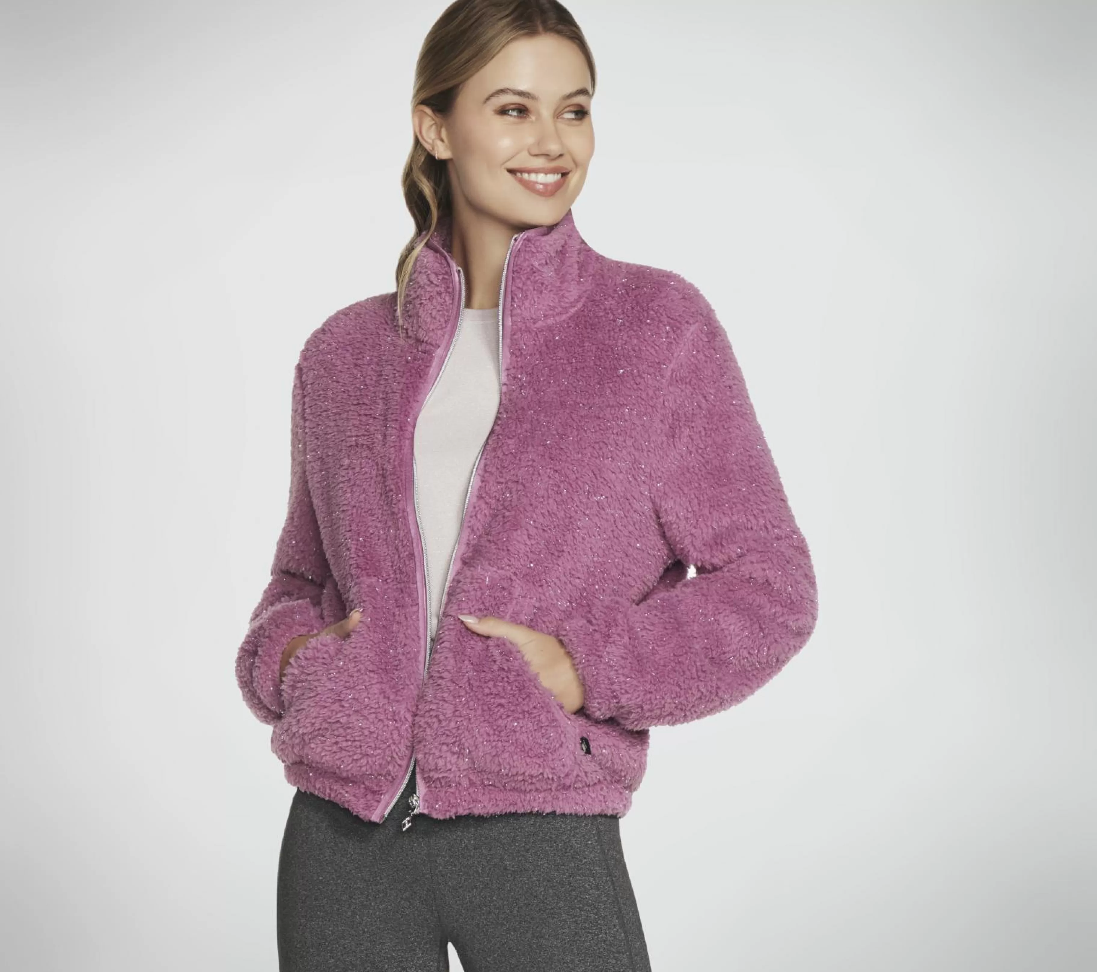 Partes De Cima | Partes De Cima | SKECHERS GO SNUGGLE Sherpa Jacket MALVA