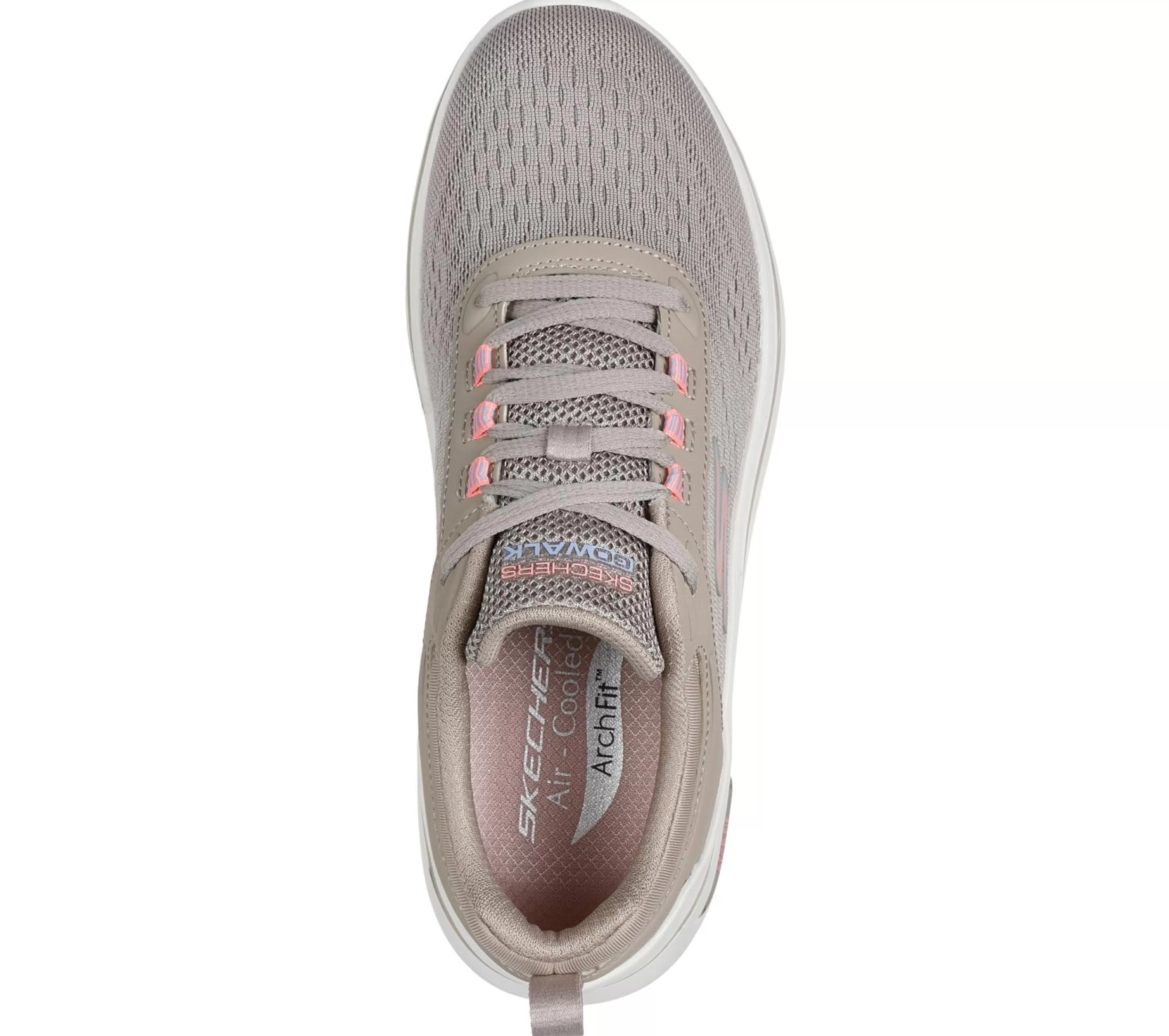 Com Atacadores | Sapatilhas | SKECHERS GO WALK Arch Fit 2.0 - Balin TAUPE / MULTICOR