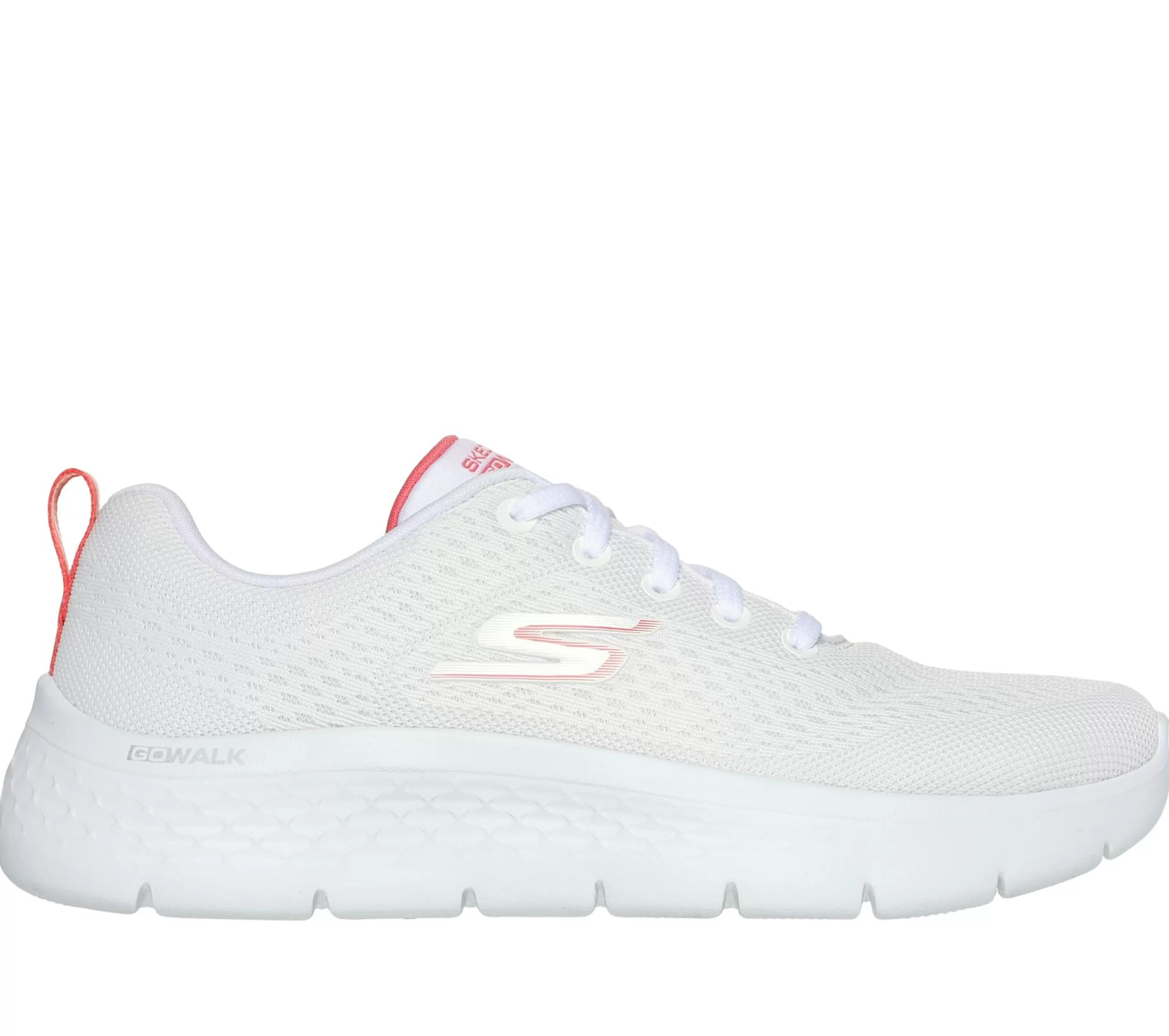 Com Atacadores | Sapatilhas | SKECHERS GO WALK Flex - Kali BRANCO / CORAL