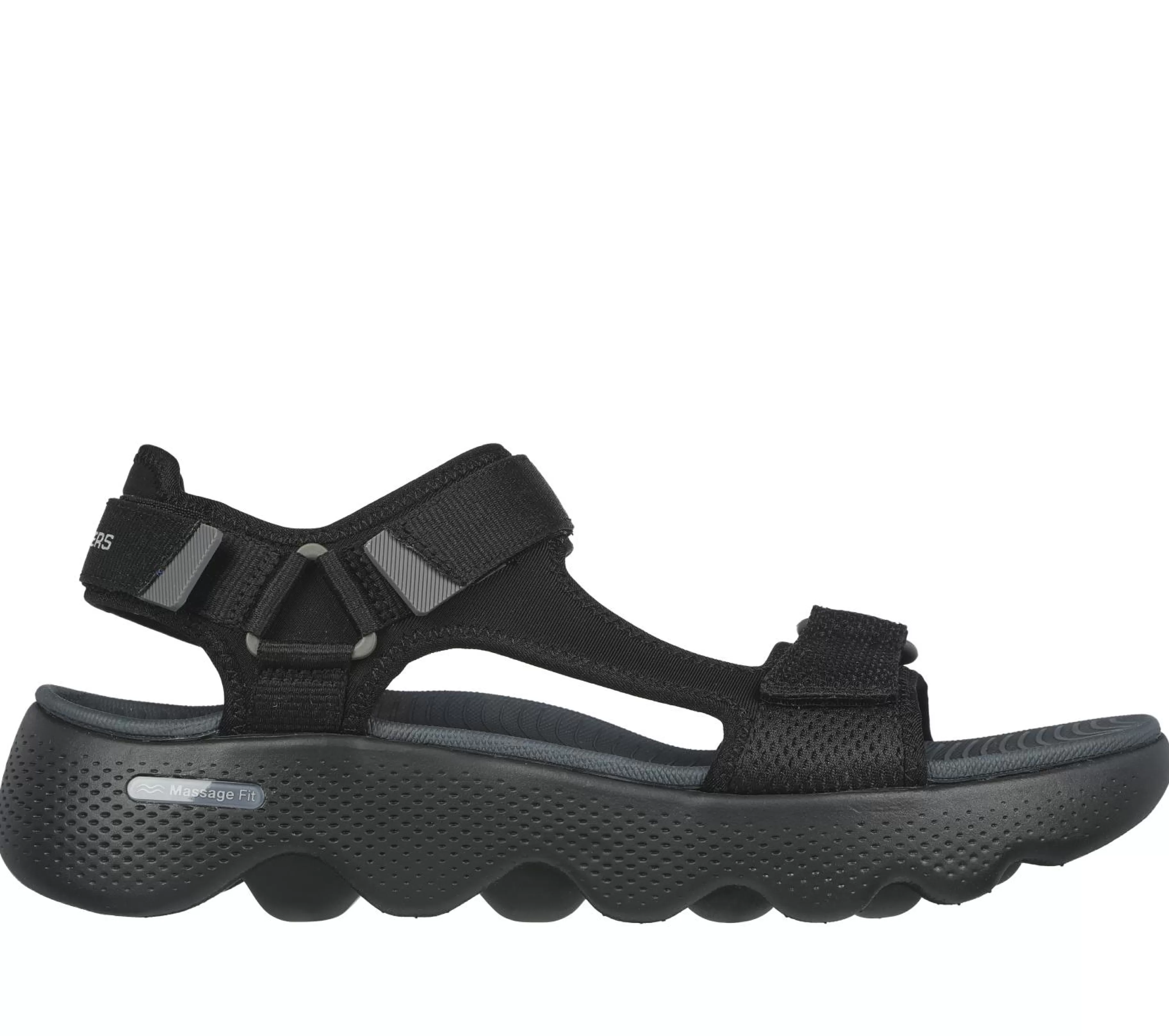 Sandálias | SKECHERS GO WALK Massage Fit Sandal PRETO / CINZENTO