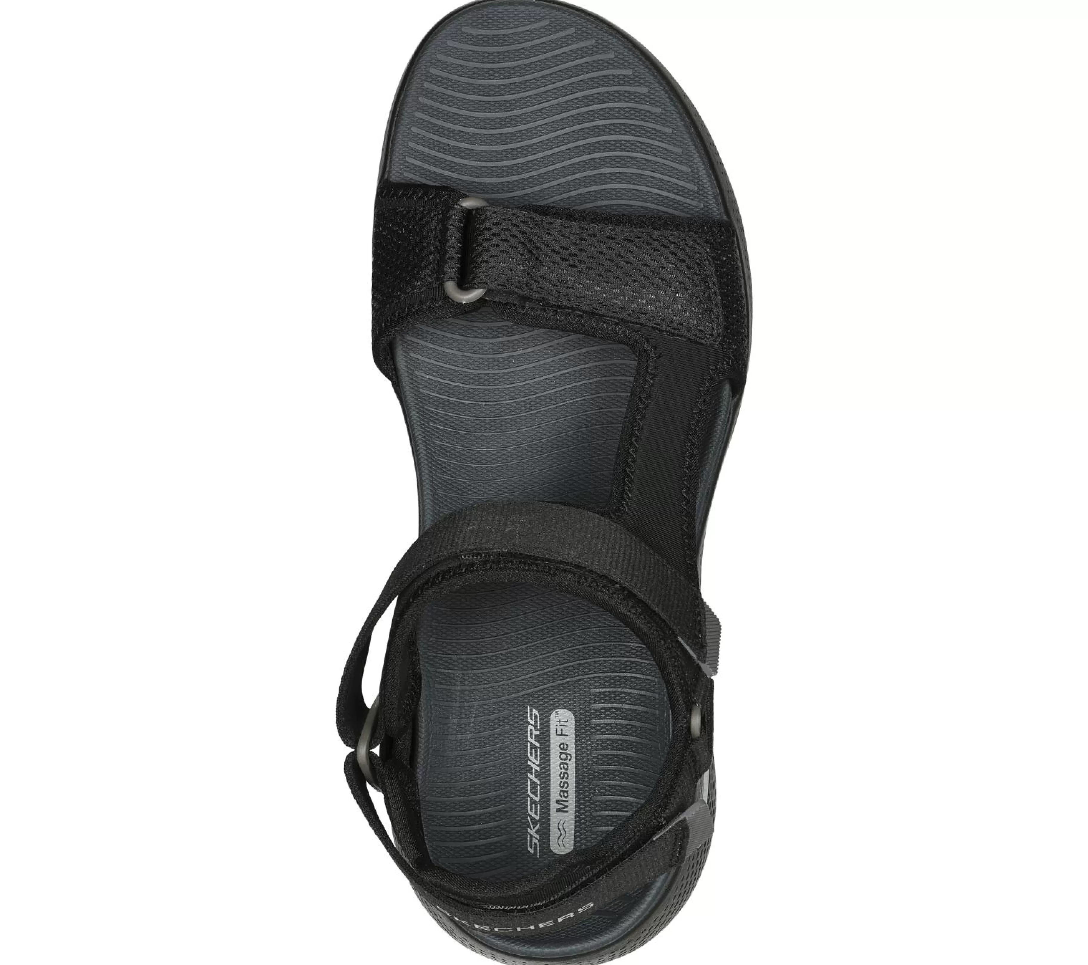 Sandálias | SKECHERS GO WALK Massage Fit Sandal PRETO / CINZENTO