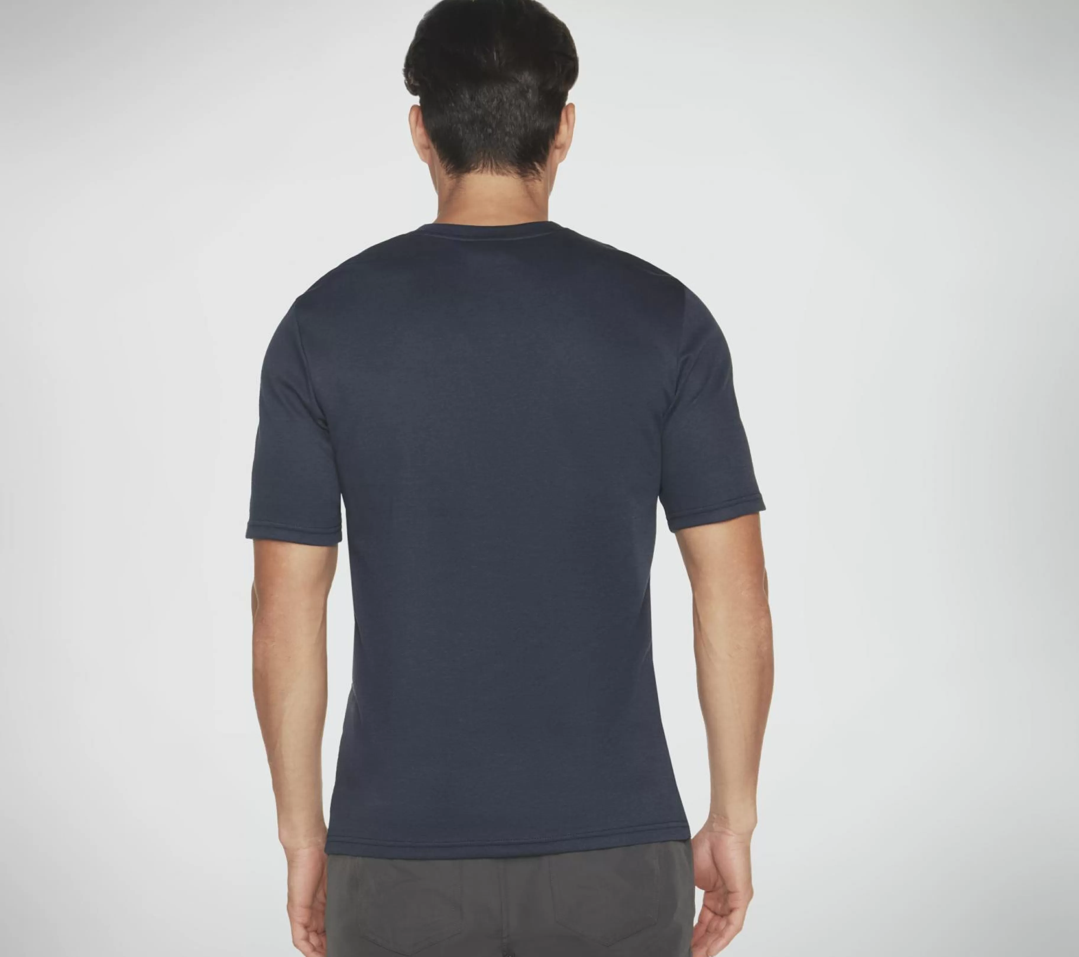 Partes De Cima | Partes De Cima | SKECHERS GOKNIT Pique Short Sleeve Henley NAVY