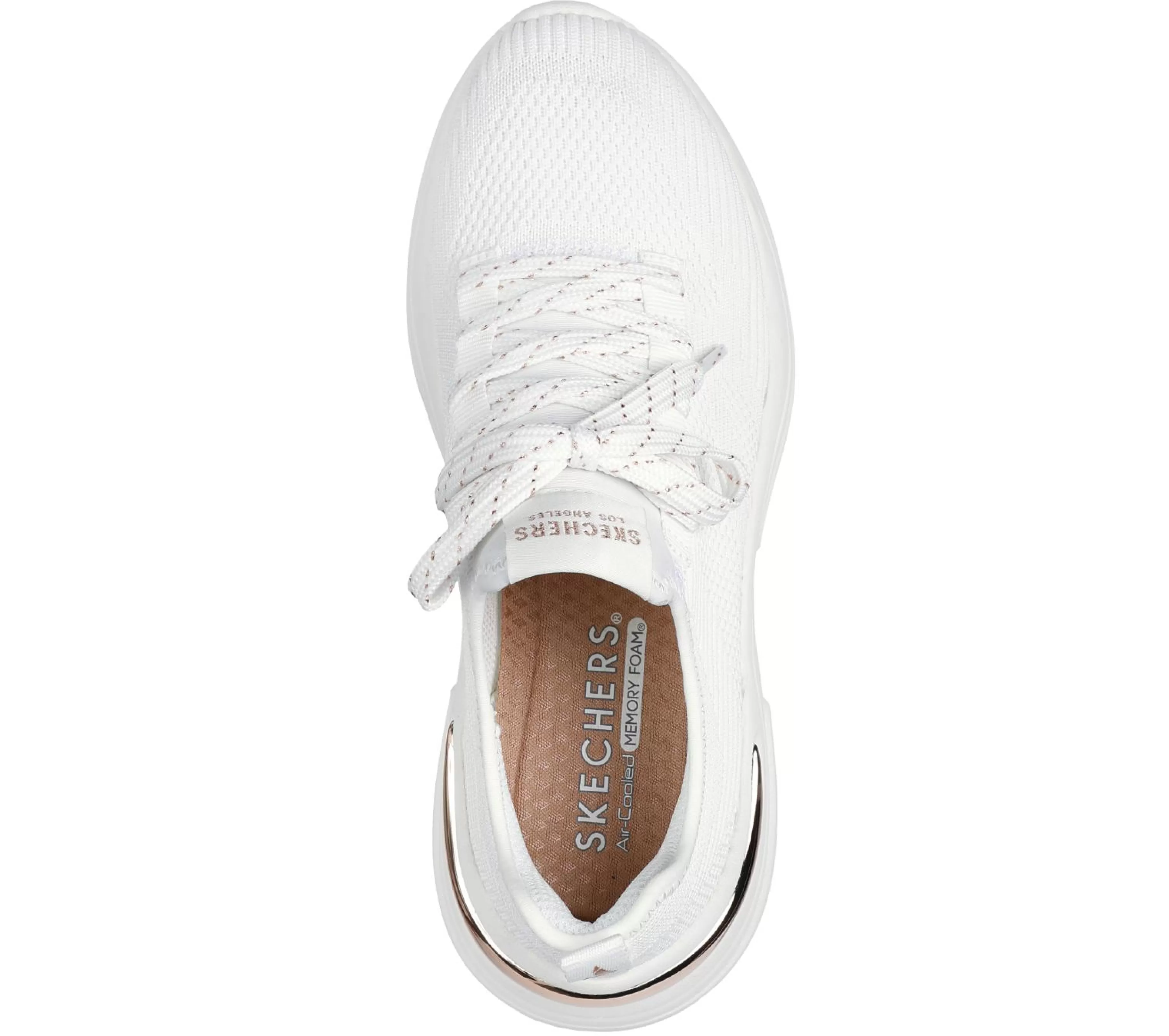 Com Atacadores | Calçado Sem Atacadores | SKECHERS Hazel - Pretty Knitty BRANCO