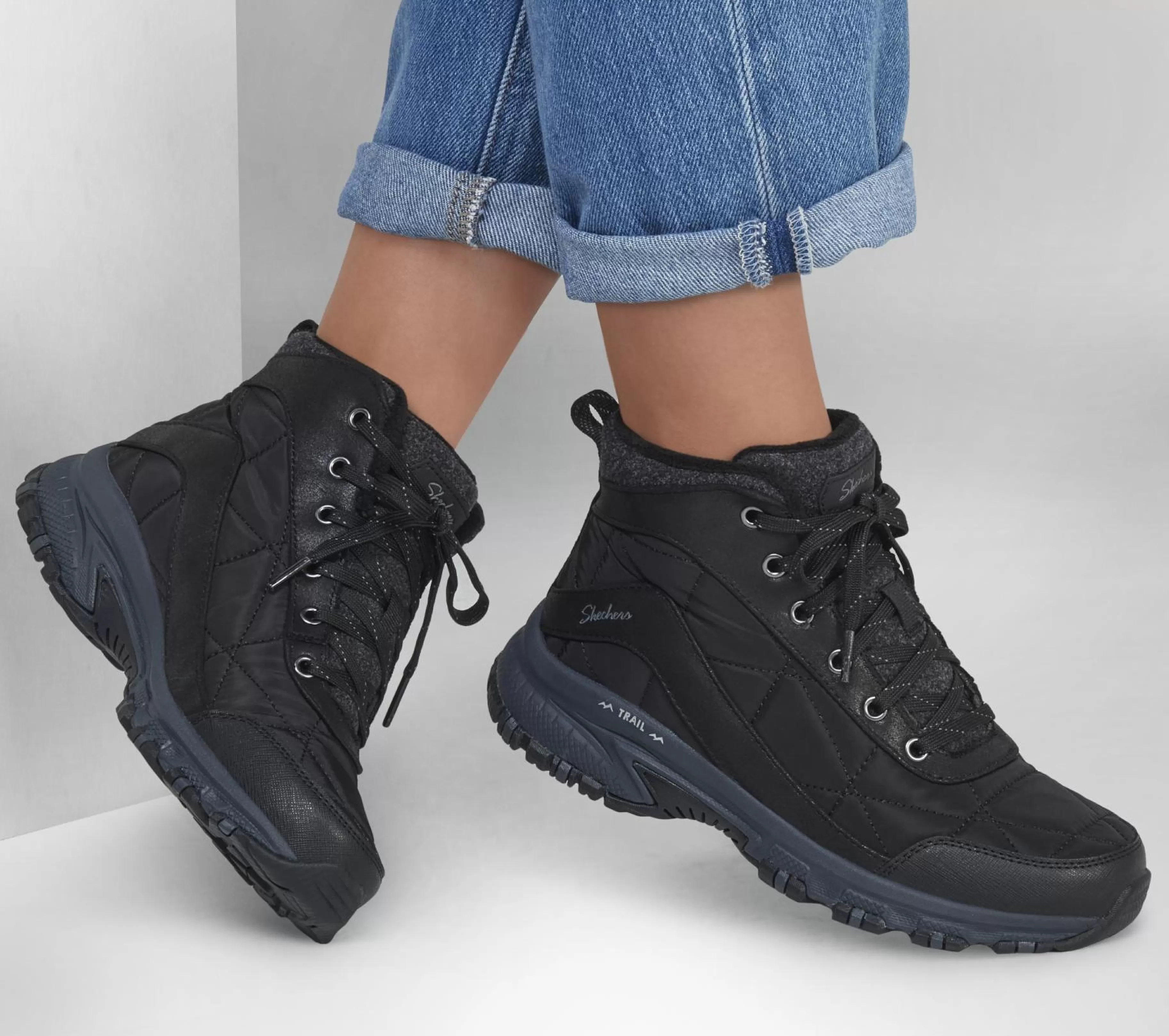 Com Atacadores | Botas | SKECHERS Hillcrest - New Traveler PRETO