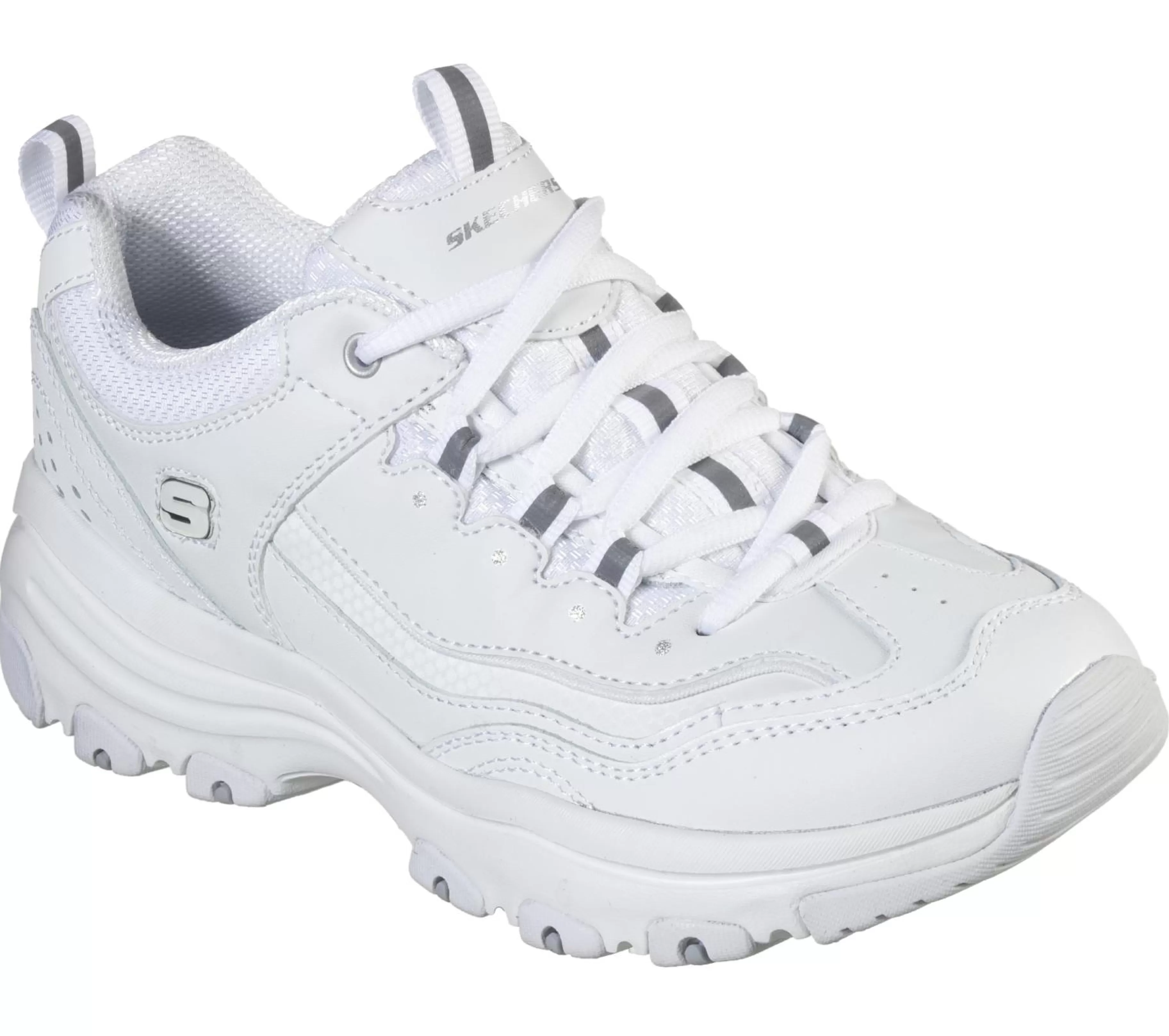 Com Atacadores | Sapatilhas | SKECHERS Iconic BRANCO / PRATEADO