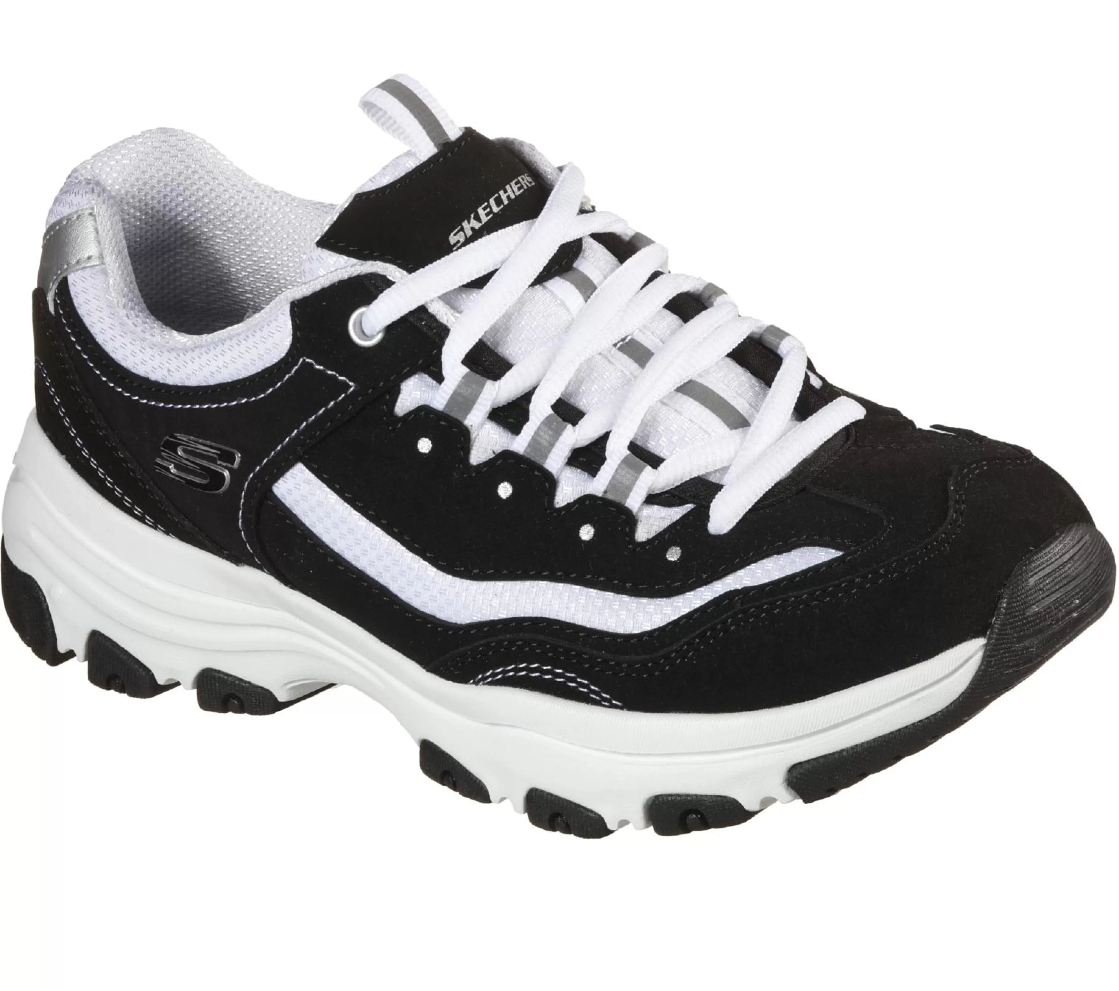 Com Atacadores | Sapatilhas Casuais | SKECHERS I-Conik PRETO / BRANCO