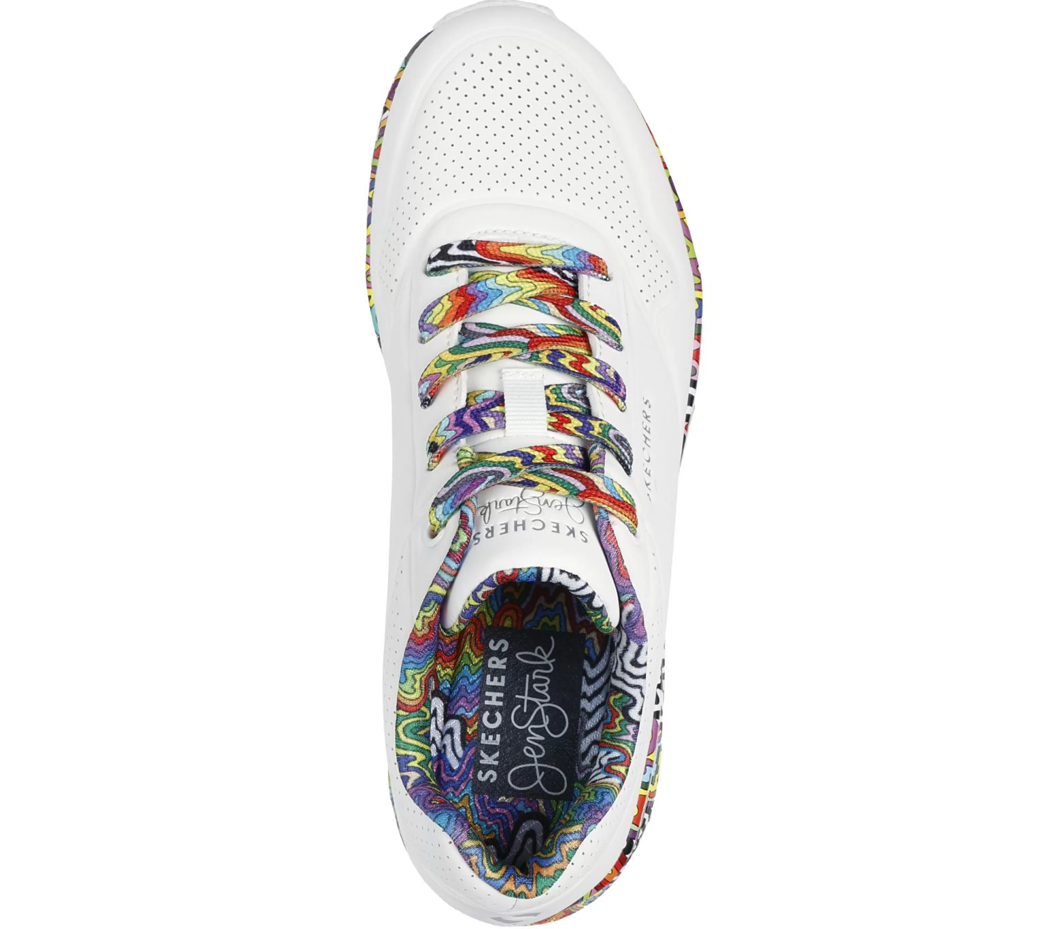 Sapatilhas Casuais | SKECHERS Jen Stark: Uno - Mini Drip BRANCO / MULTICOR