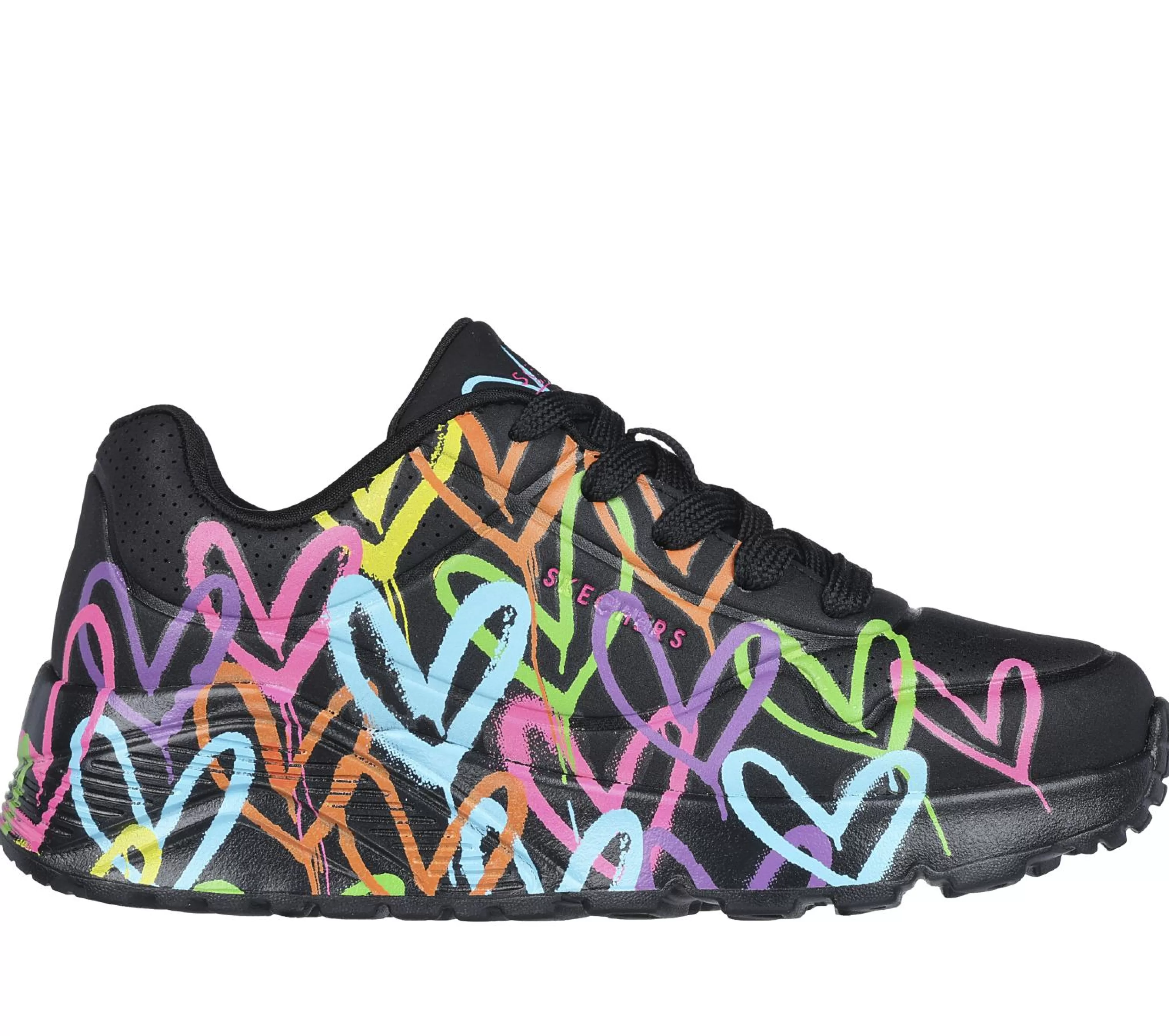 Sapatilhas | SKECHERS JGoldcrown: Uno Lite - Spread The Love PRETO / MULTICOR