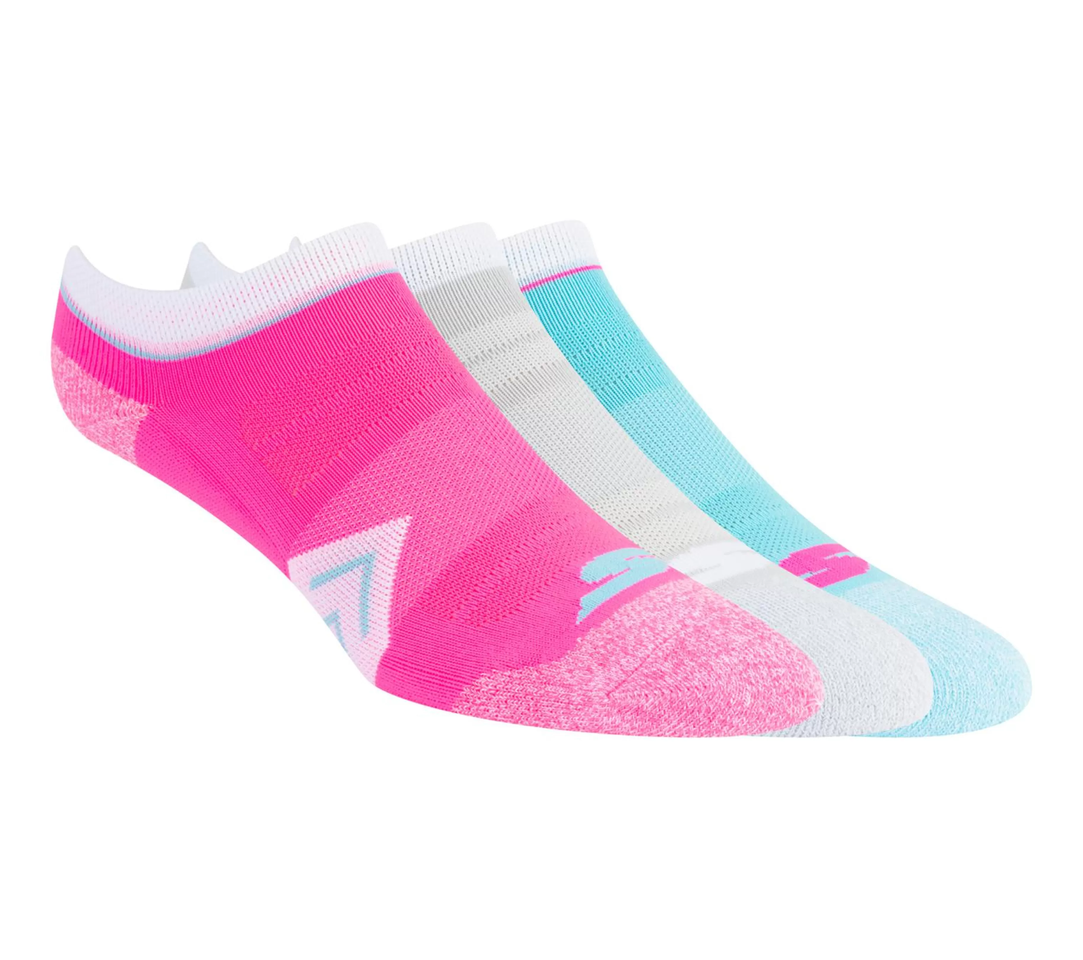 Meias | Acessórios | SKECHERS Marled Cushion Liner Socks - 3 Pack ROSA