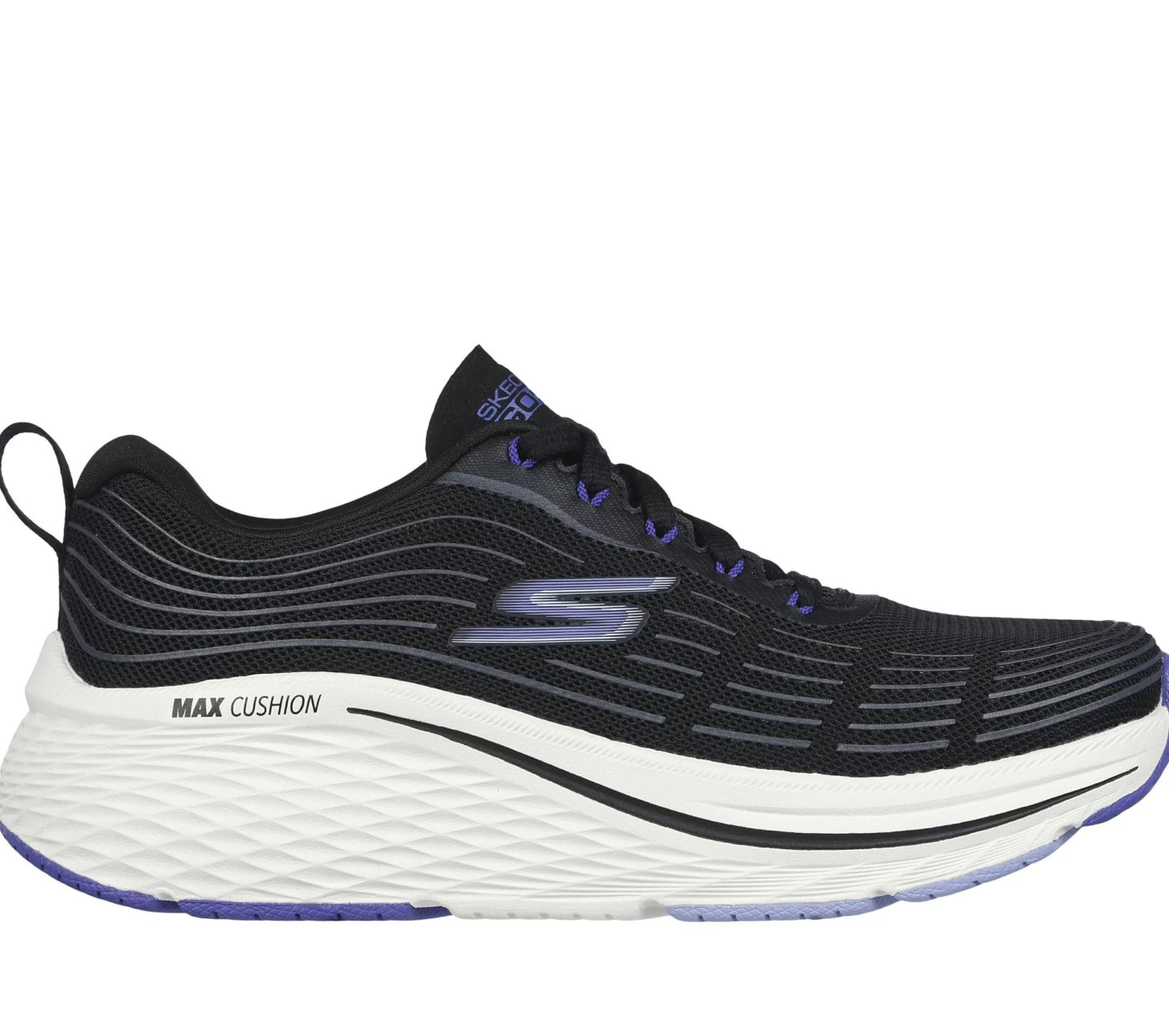 Com Atacadores | Sapatilhas | SKECHERS Max Cushioning Elite 2.0 PRETO / ROXO