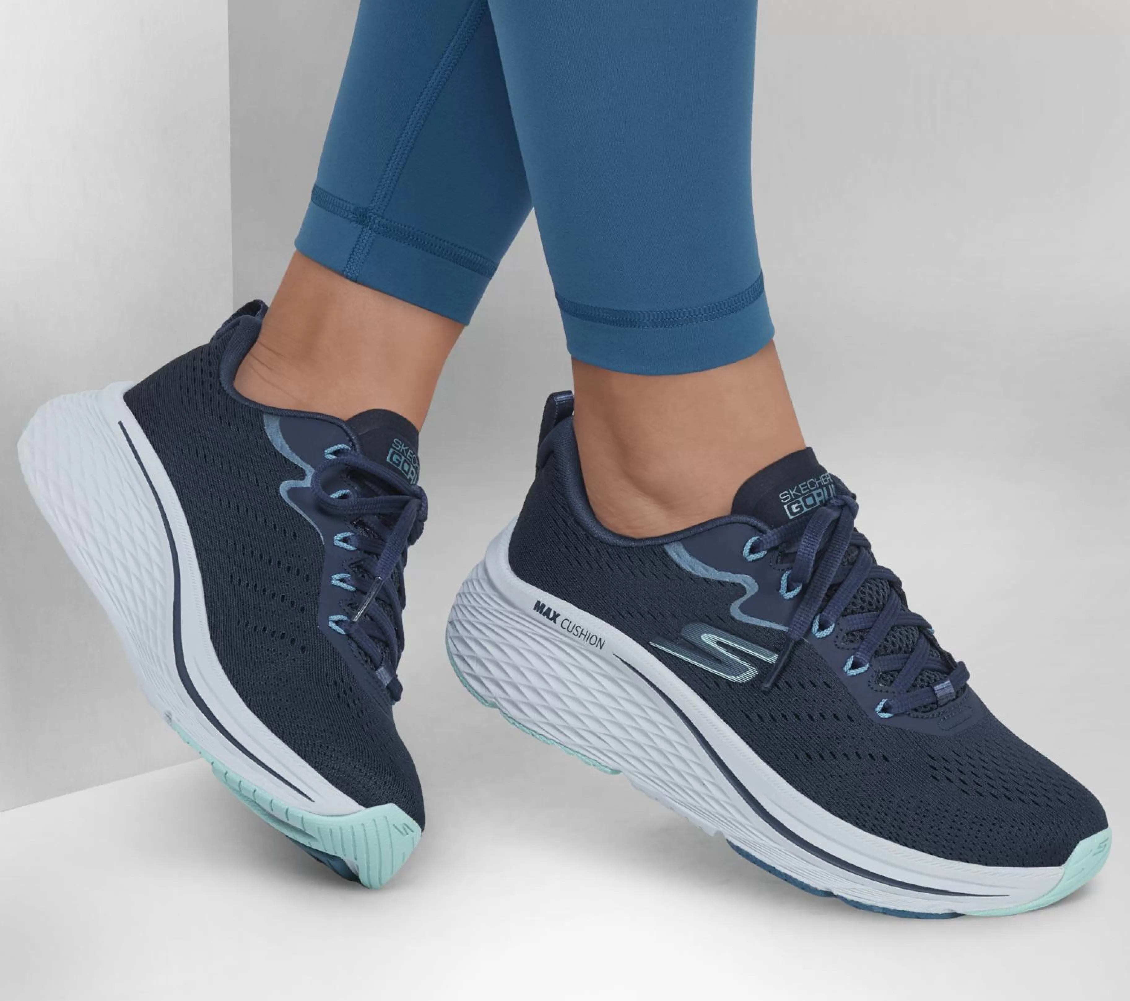 Com Atacadores | Sapatilhas | SKECHERS Max Cushioning Elite 2.0 - Levitate NAVY / AZUL