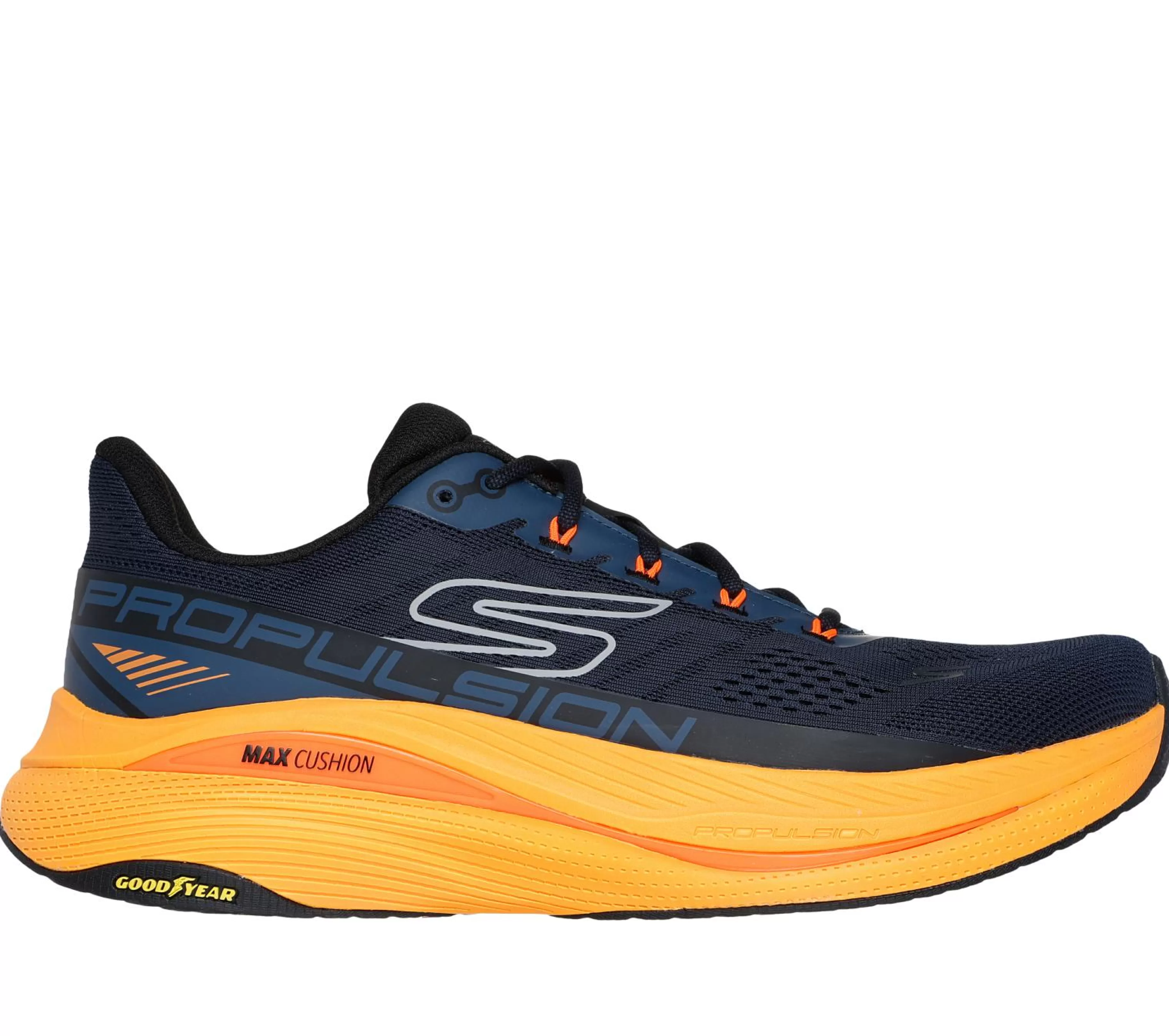 Sapatos Com Atacadores | Sapatilhas | SKECHERS Max Cushioning Propulsion NAVY / LARANJA