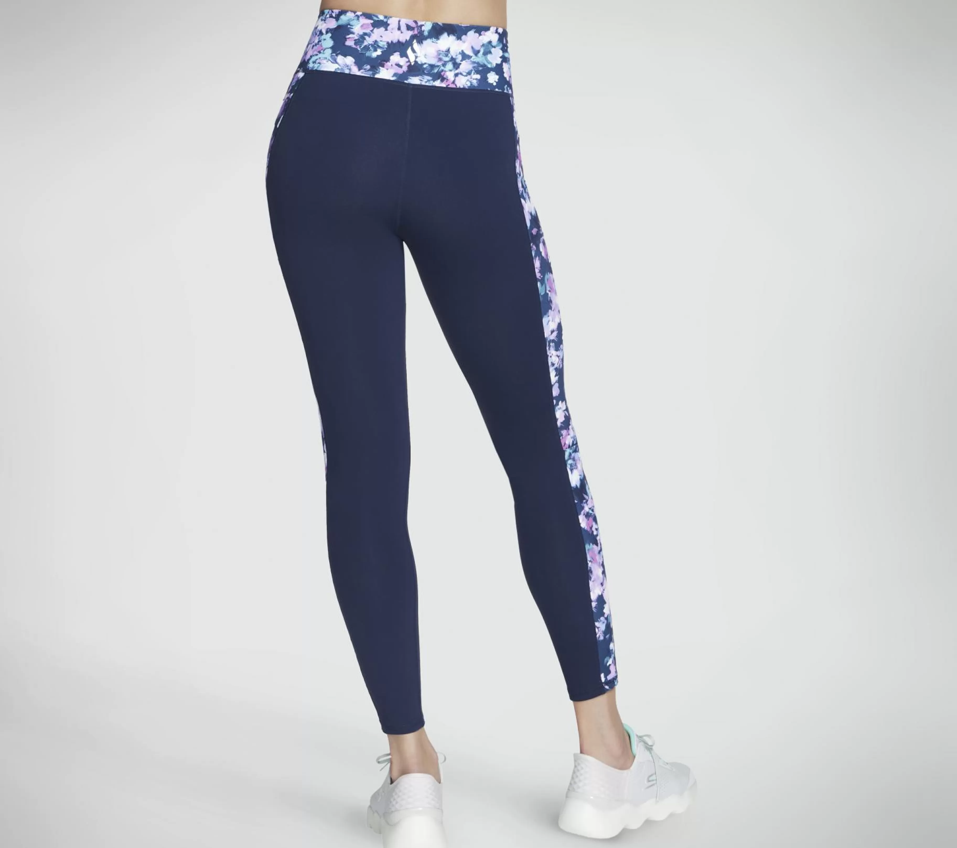 Calças | Partes De Baixo | SKECHERS Misty Floral High-Waisted Full Length Legging AZUL / LAVANDA