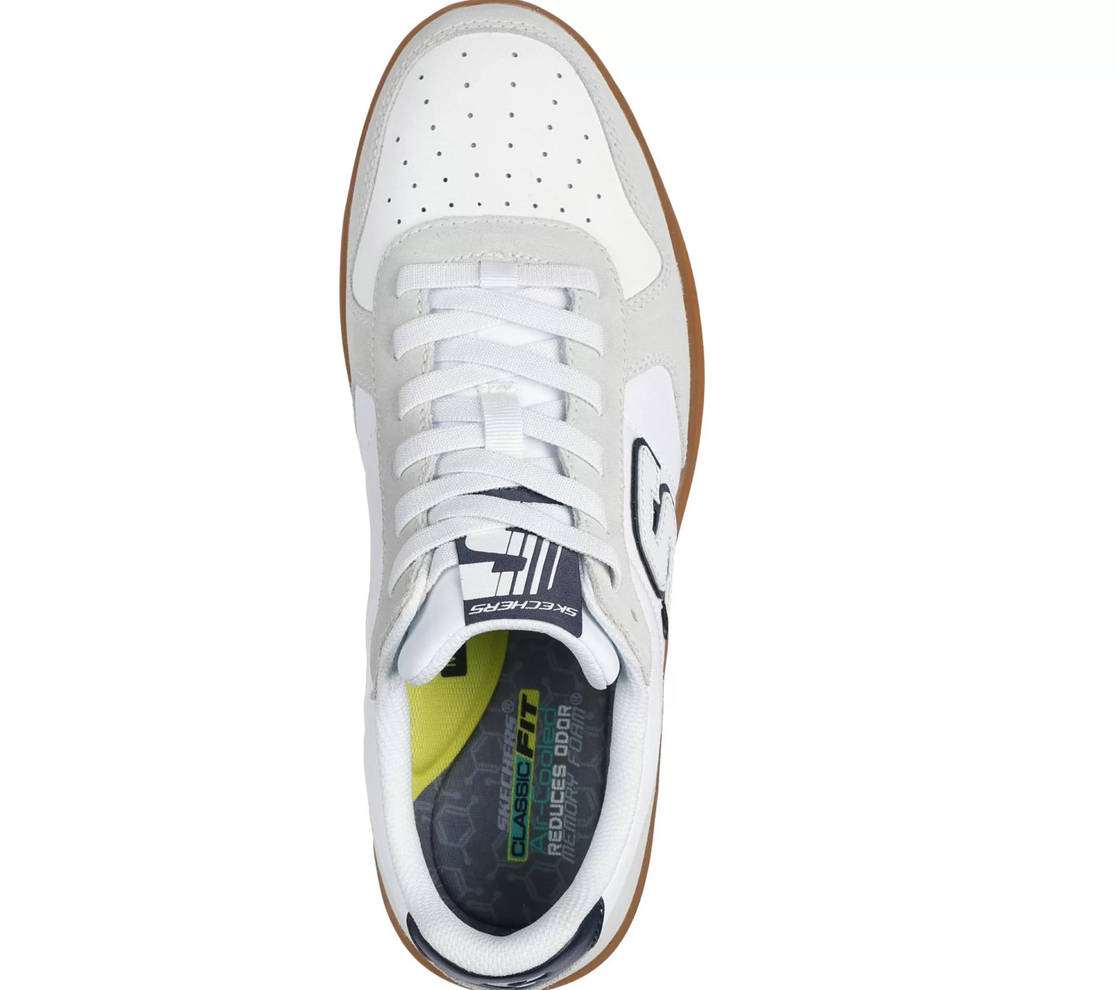 Calçado Sem Atacadores | Sapatilhas Casuais | SKECHERS New Wave Cup - Calven BRANCO SUJO