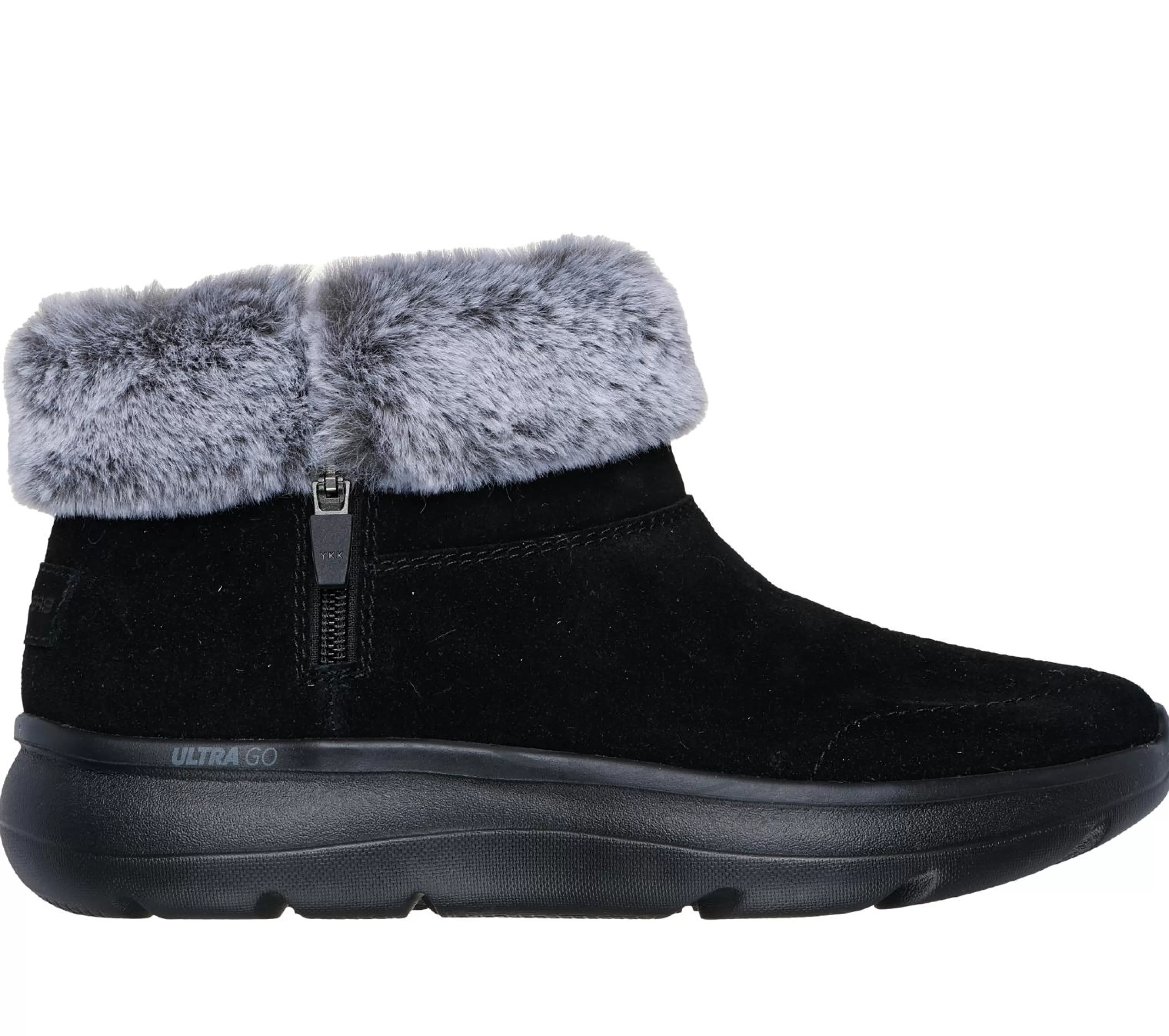 Calçado Sem Atacadores | Botas | SKECHERS On-the-GO Encore - Snow-Capped PRETO / CINZENTO