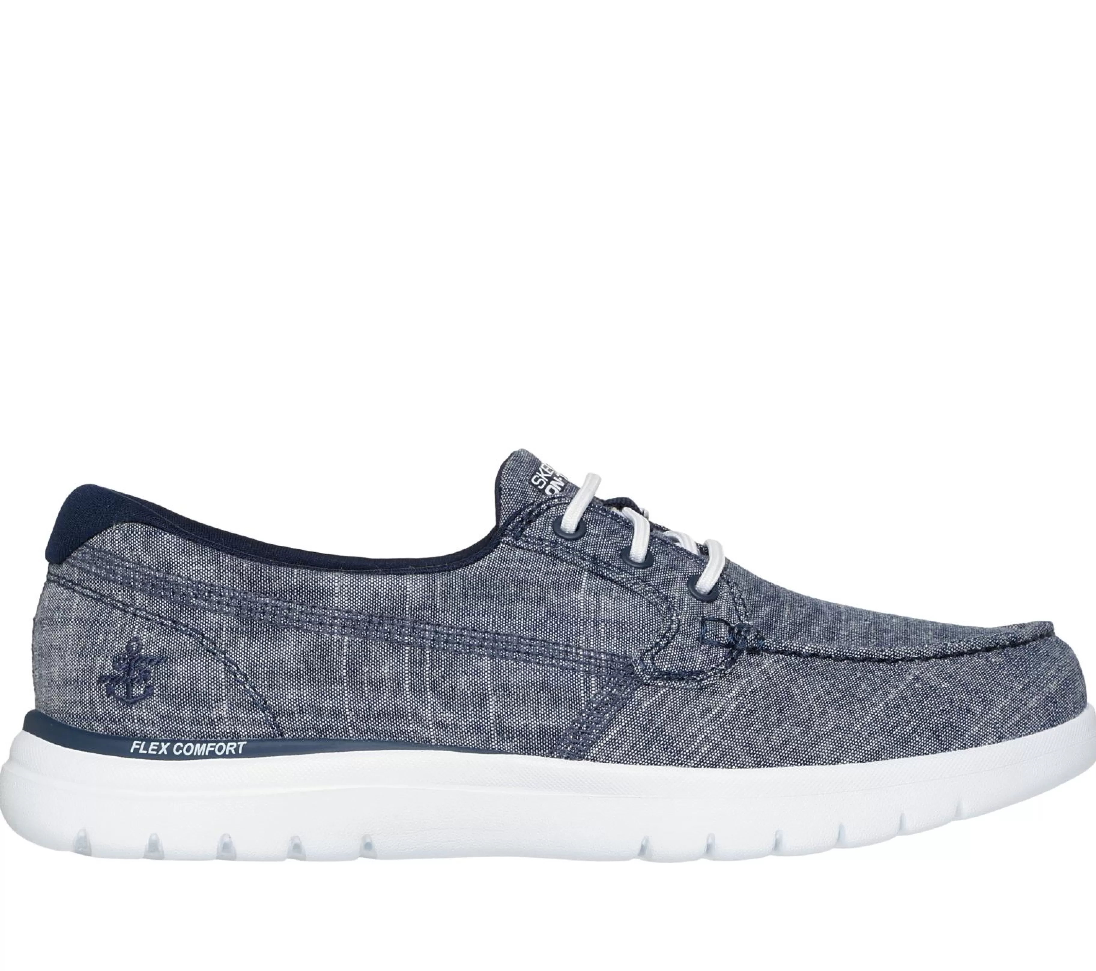 Calçado Sem Atacadores | Sapatilhas Casuais | SKECHERS On-the-GO Flex - Ashore NAVY