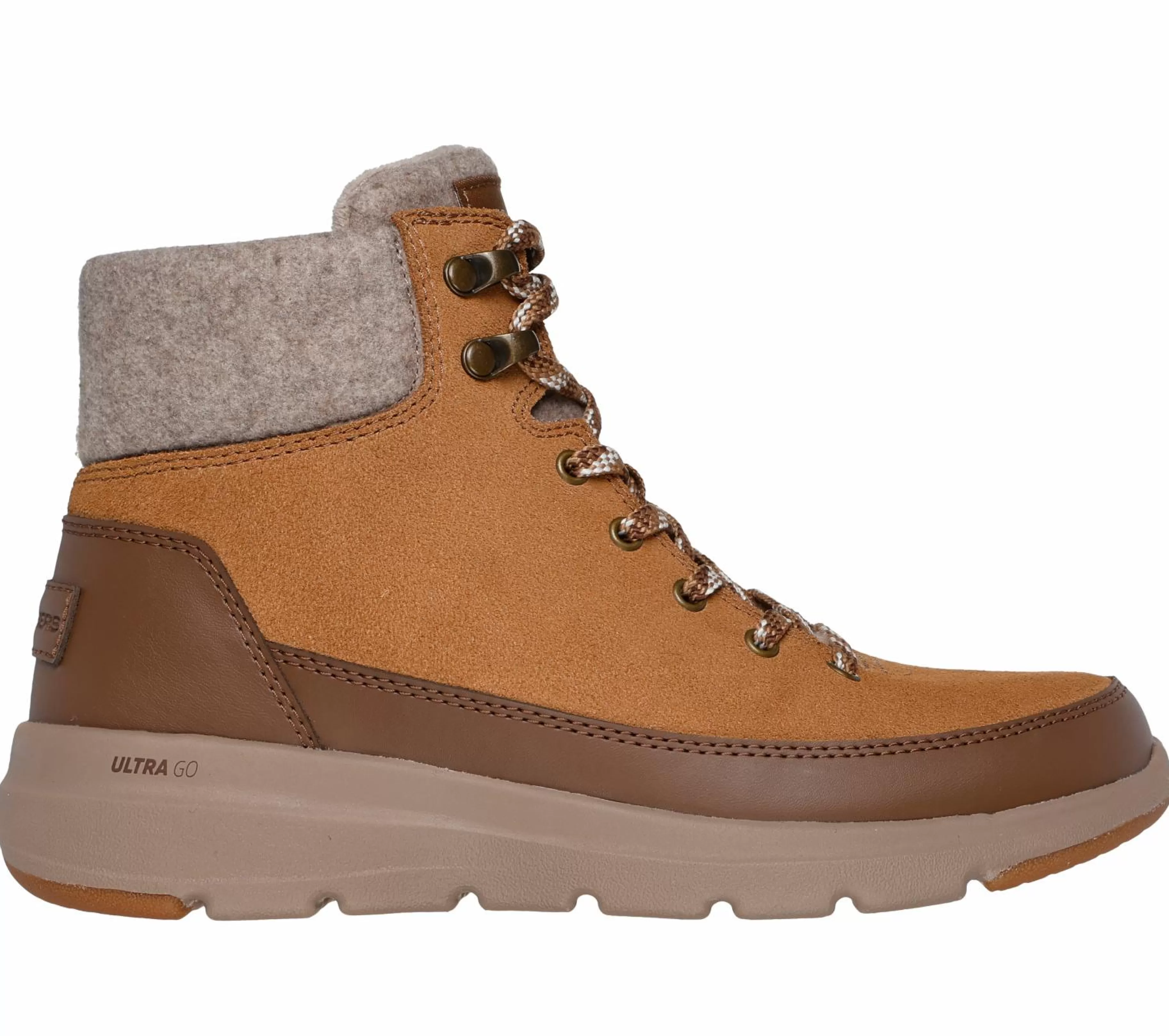 Com Atacadores | Botas | SKECHERS On-the-GO Glacial Ultra - Tahoe CASTANHO CLARO