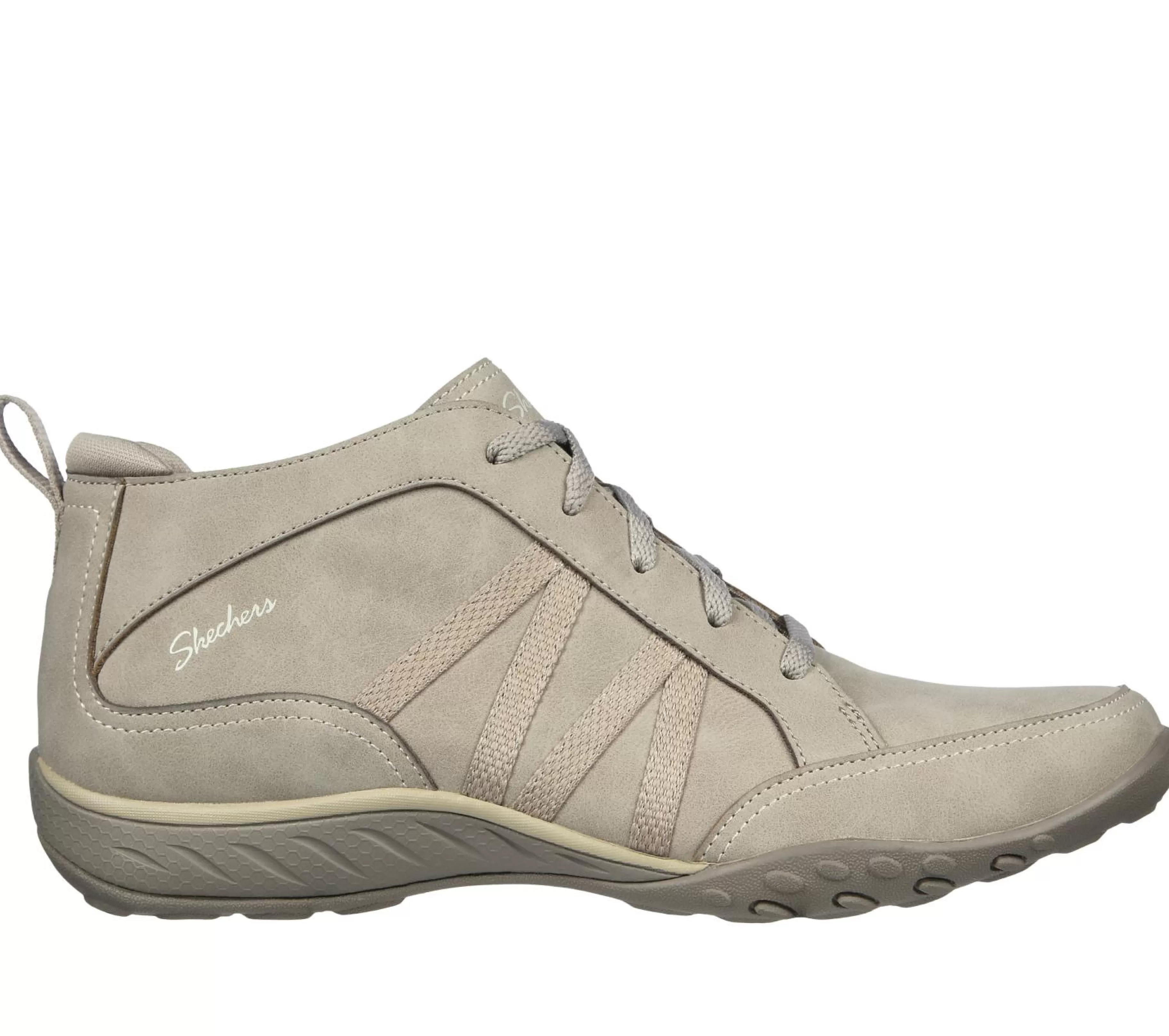 Com Atacadores | Botas | SKECHERS Relaxed Fit: Breathe-Easy - Friendly Ties TAUPE