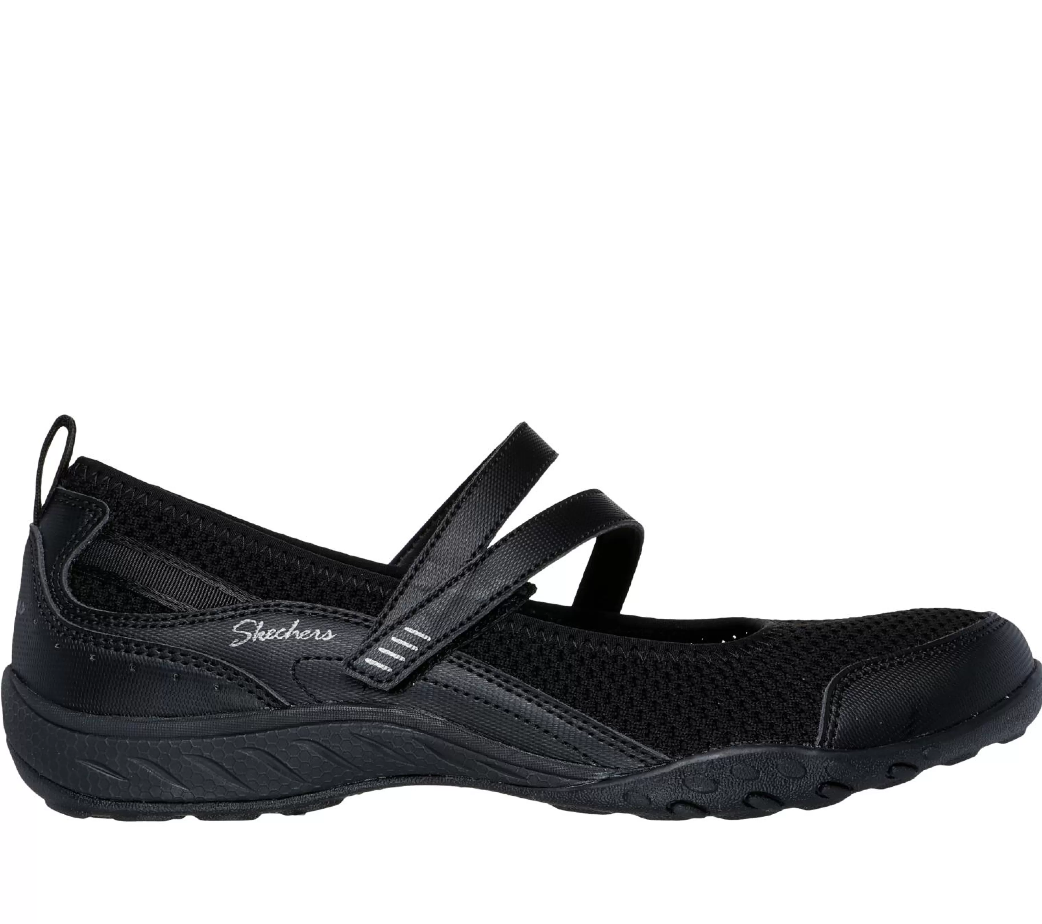 Sapatos Rasos | Calçado Sem Atacadores | SKECHERS Relaxed Fit: Breathe-Easy - Keep Clean PRETO