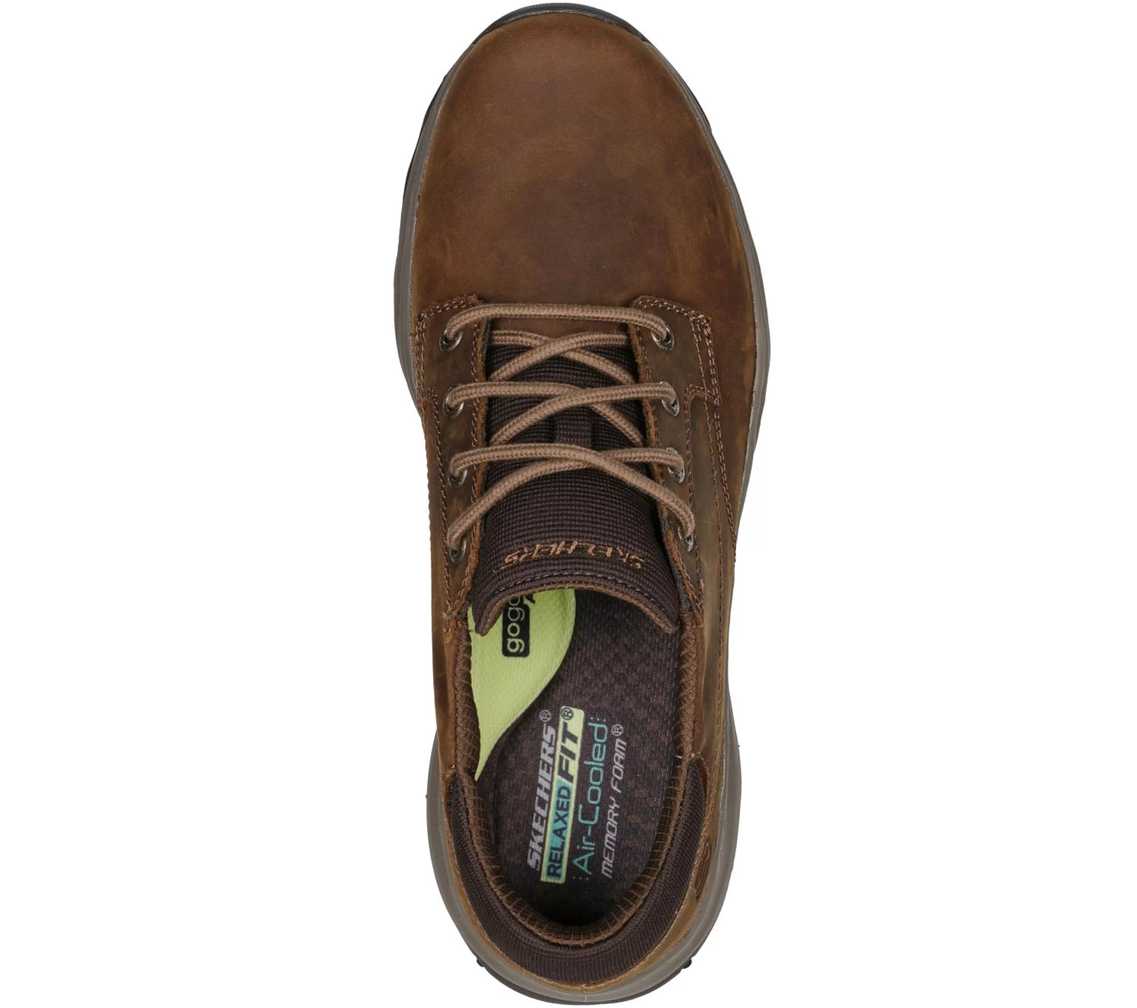 Sapatos Com Atacadores | Sapatilhas Casuais | SKECHERS Relaxed Fit: Craster - Fenzo CASTANHO