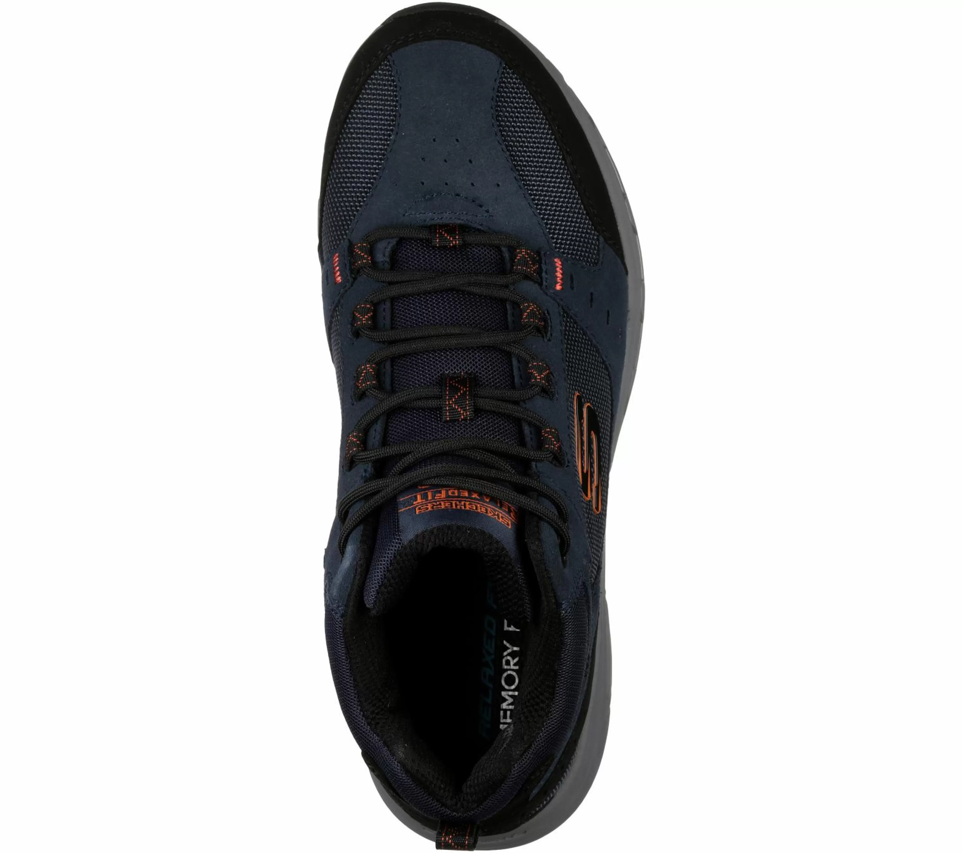 Sapatos Com Atacadores | Botas | SKECHERS Relaxed Fit: Oak Canyon - Ironhide NAVY / LARANJA