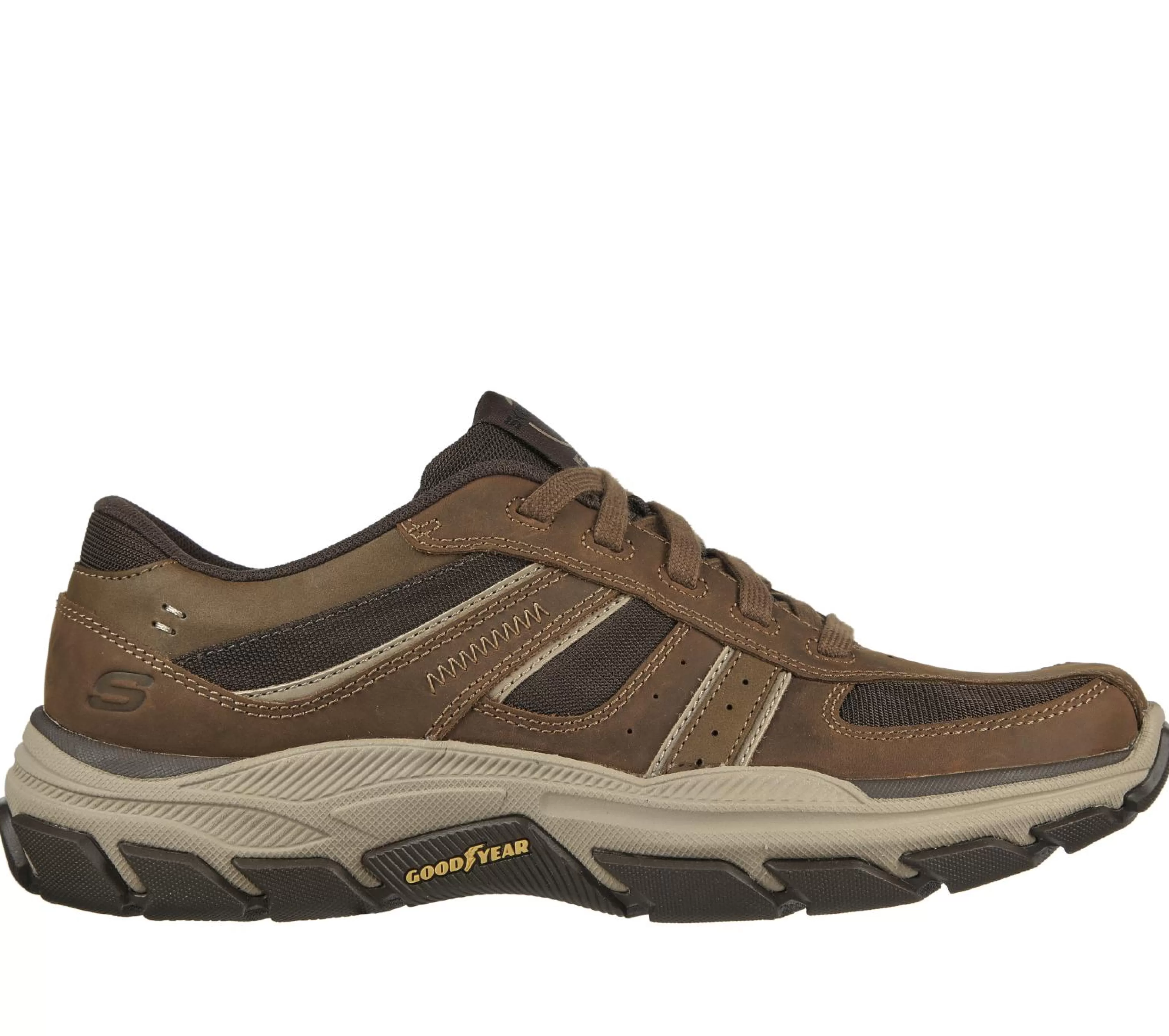 Sapatos Com Atacadores | SKECHERS Relaxed Fit: Respected - Edgemere CASTANHO DESERTO