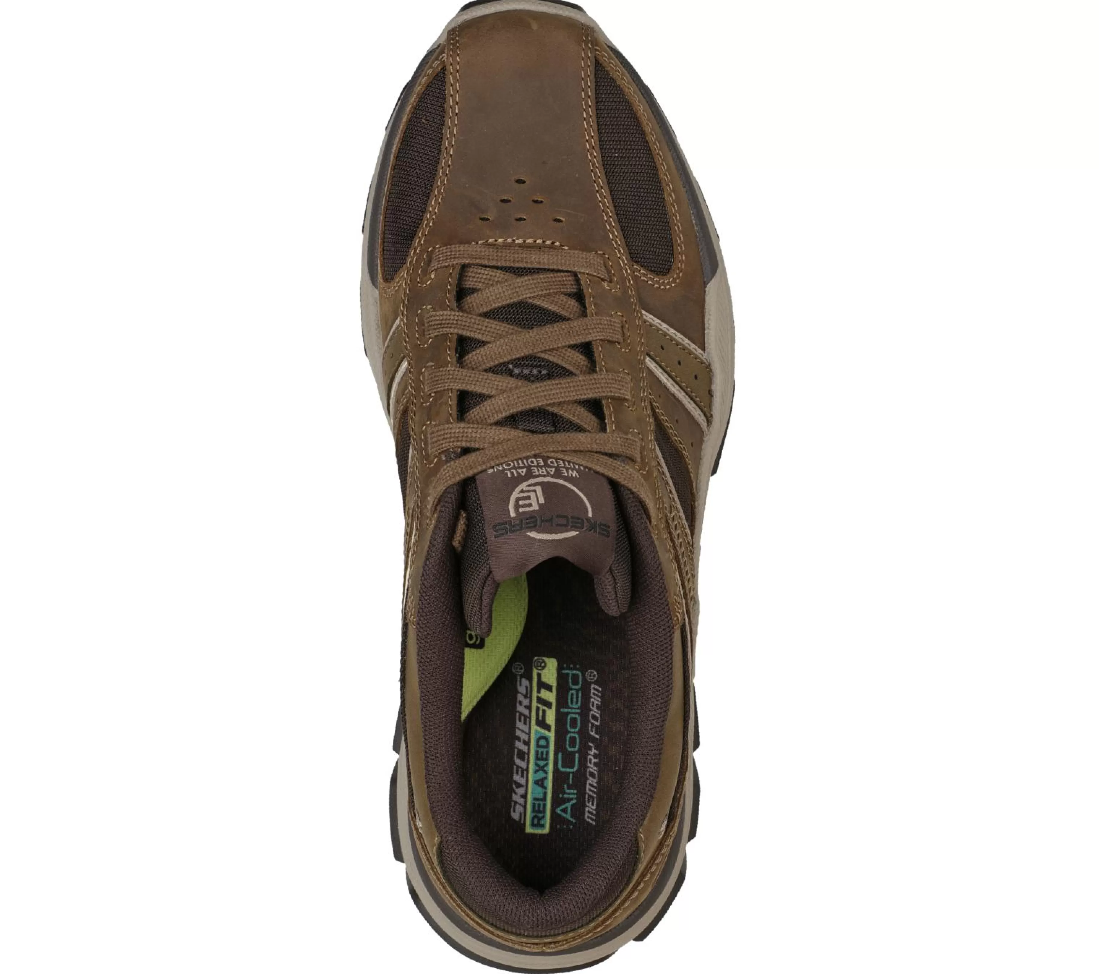 Sapatos Com Atacadores | SKECHERS Relaxed Fit: Respected - Edgemere CASTANHO DESERTO