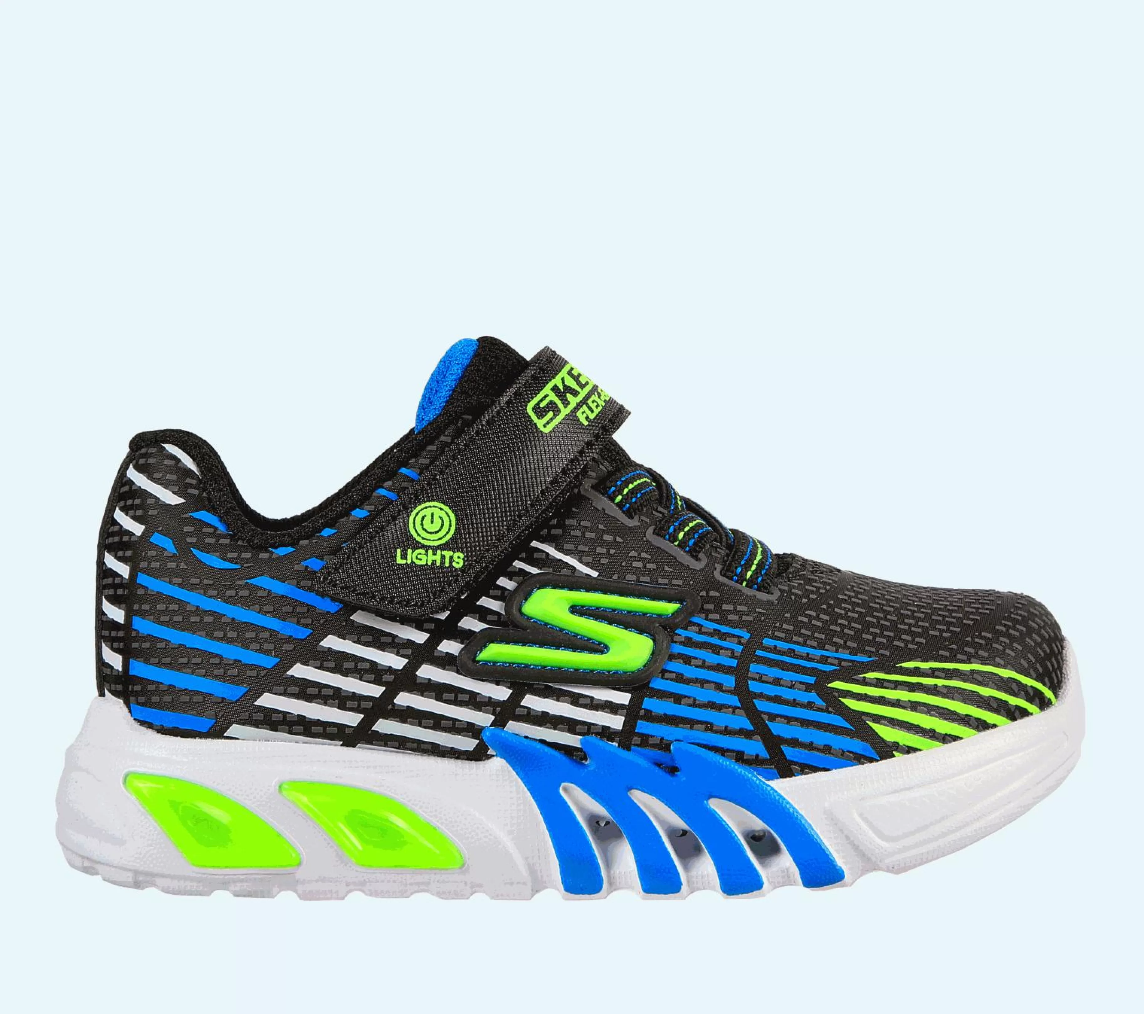 Luzes | SKECHERS S Lights: Flex-Glow Elite PRETO / LIMA