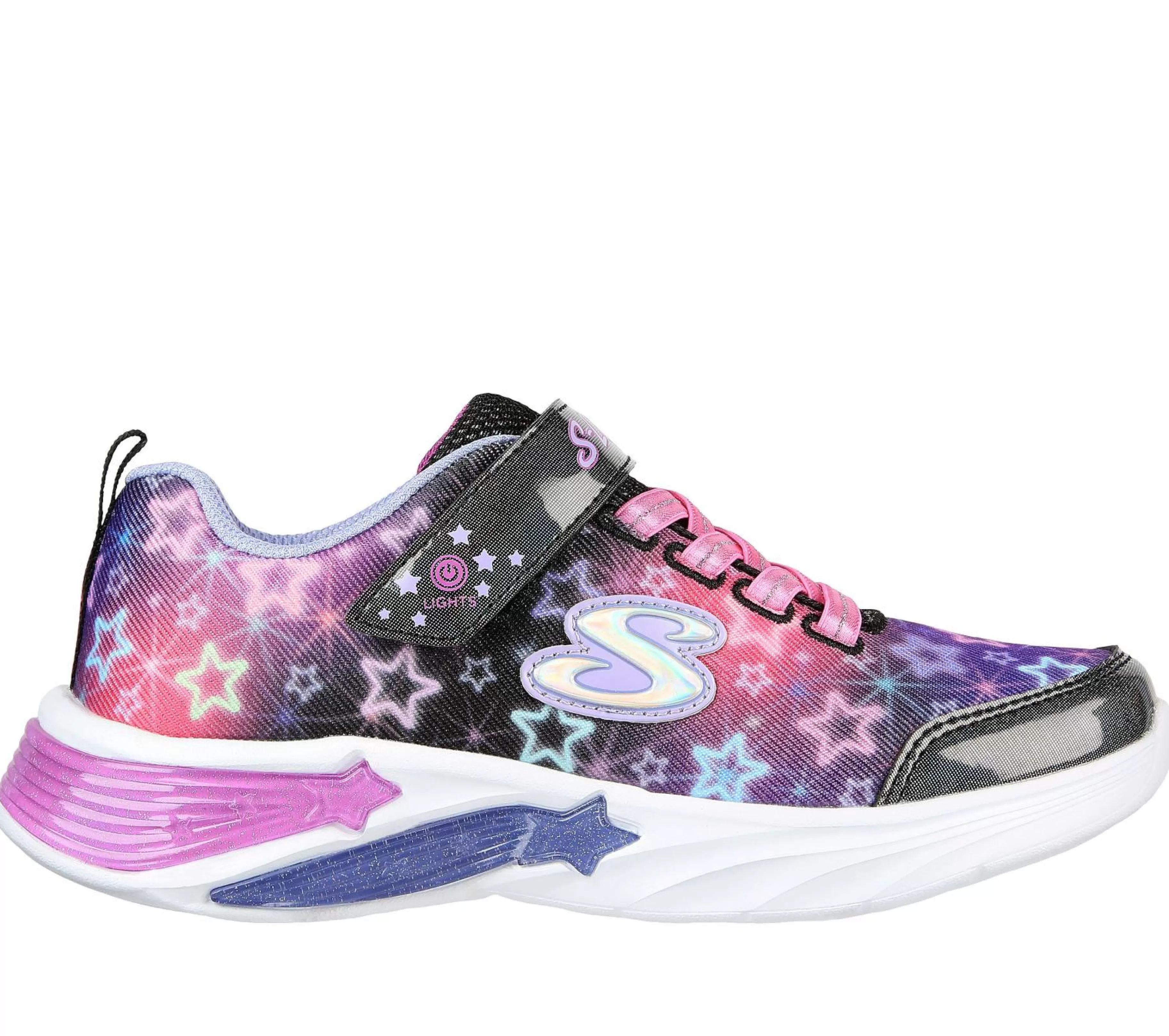 Calçado Sem Atacadores | Luzes | SKECHERS S Lights: Star Sparks PRETO / MULTICOR